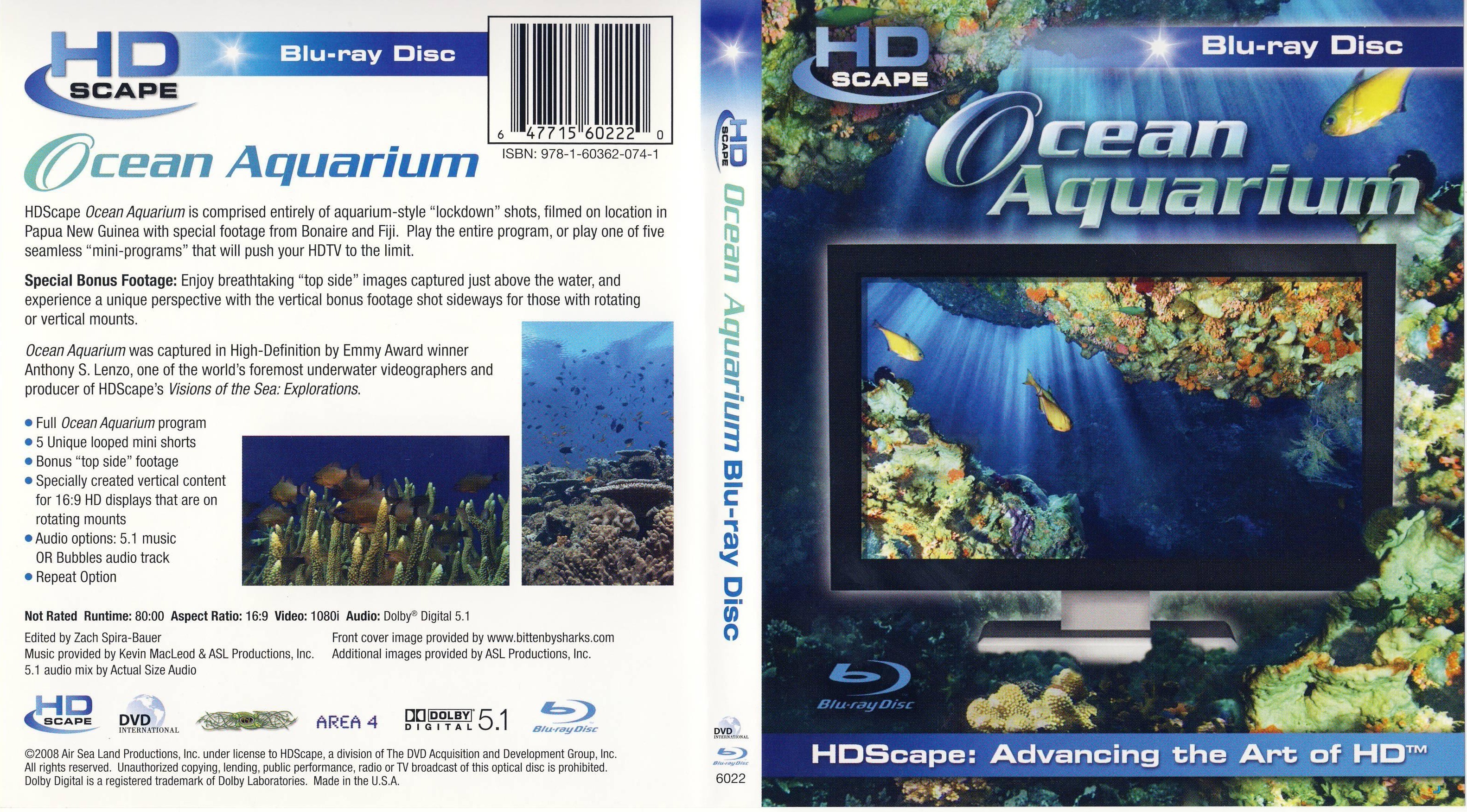 Jaquette DVD Ocean Aquarium Zone 1 (BLU-RAY)