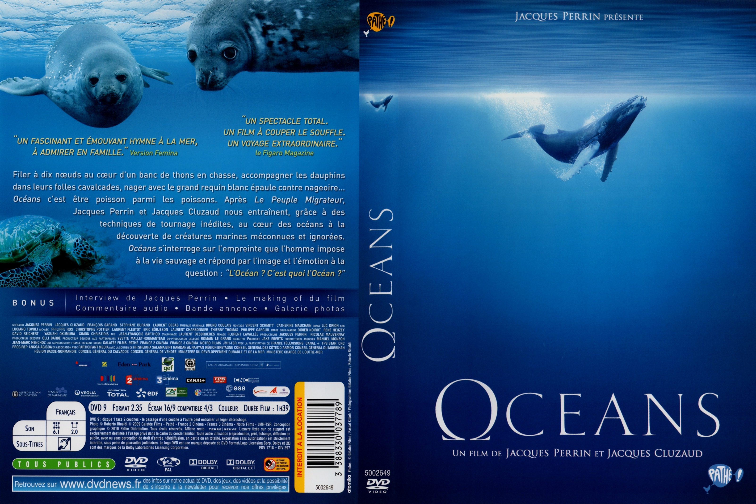 Jaquette DVD Oceans