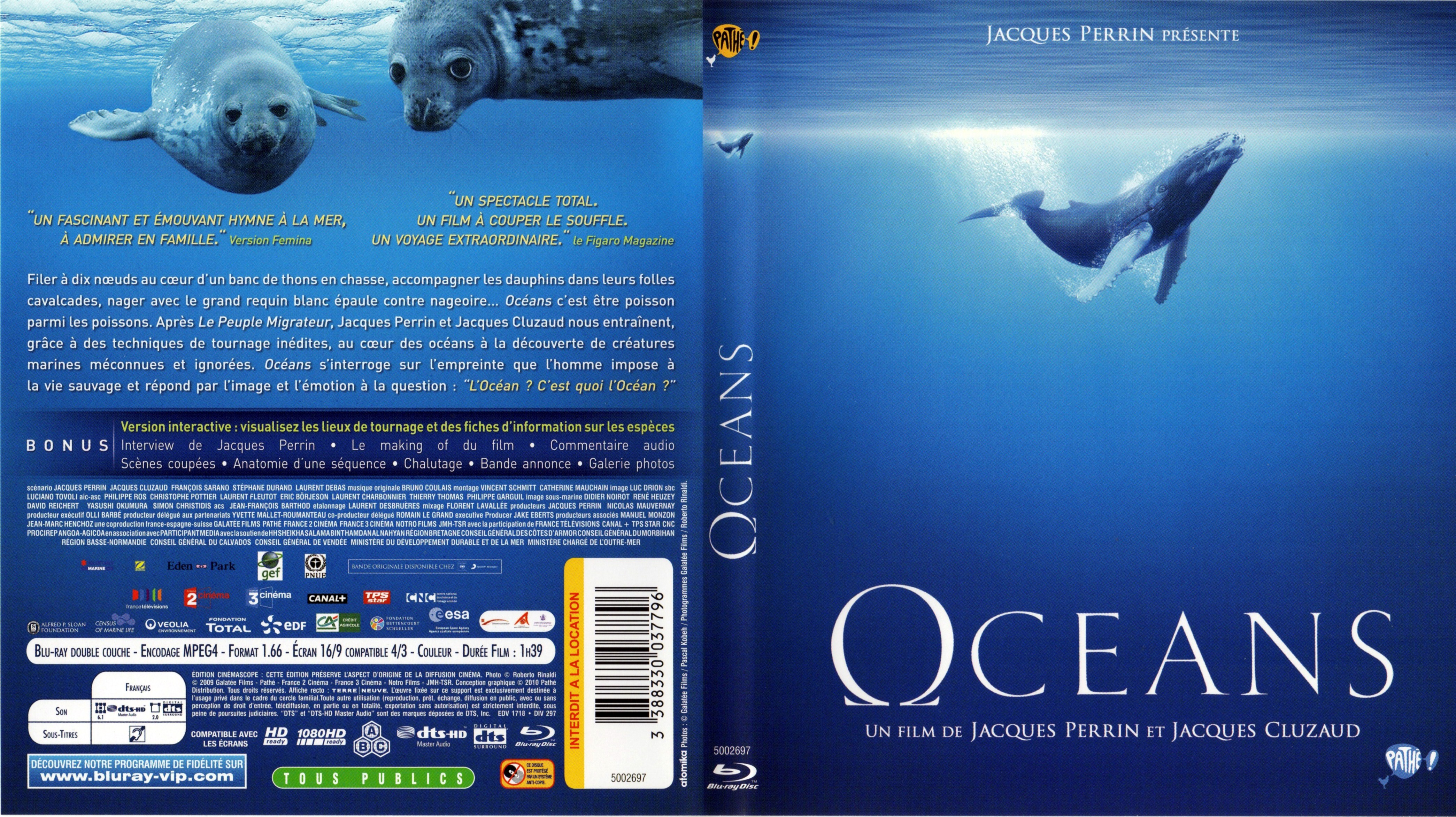 Jaquette DVD Ocans (BLU-RAY)
