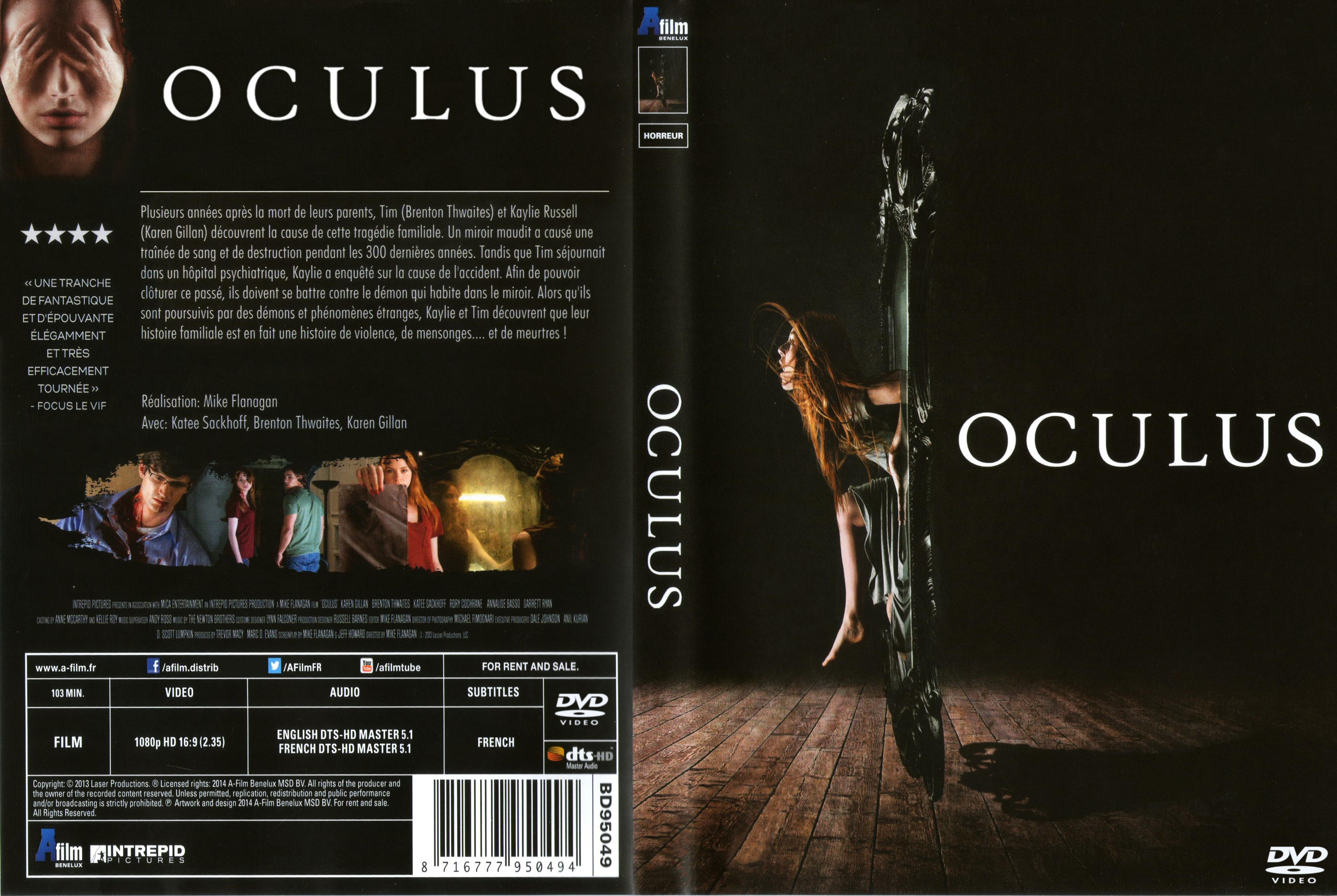 Jaquette DVD Oculus custom