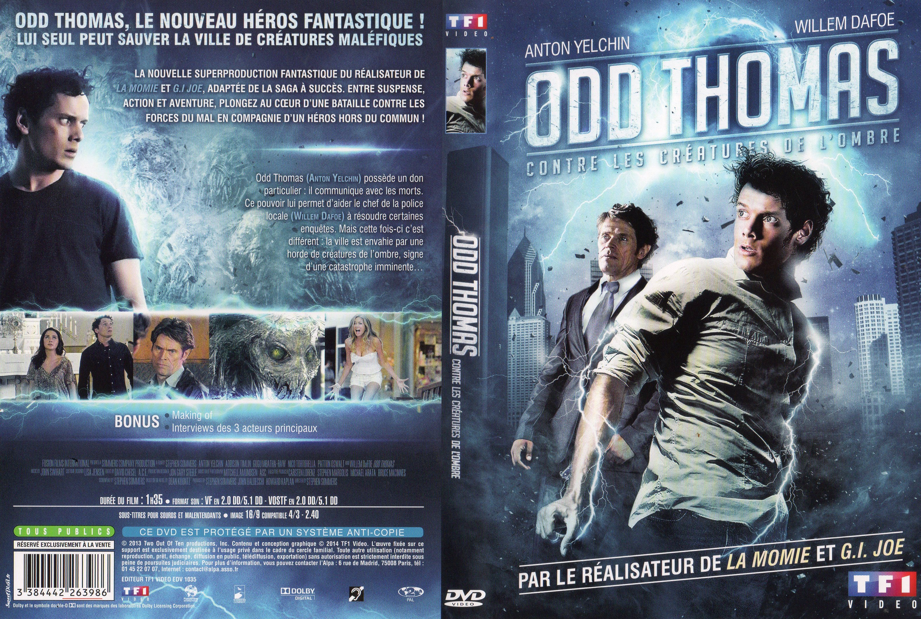 Jaquette DVD Odd Thomas contre les cratures de l