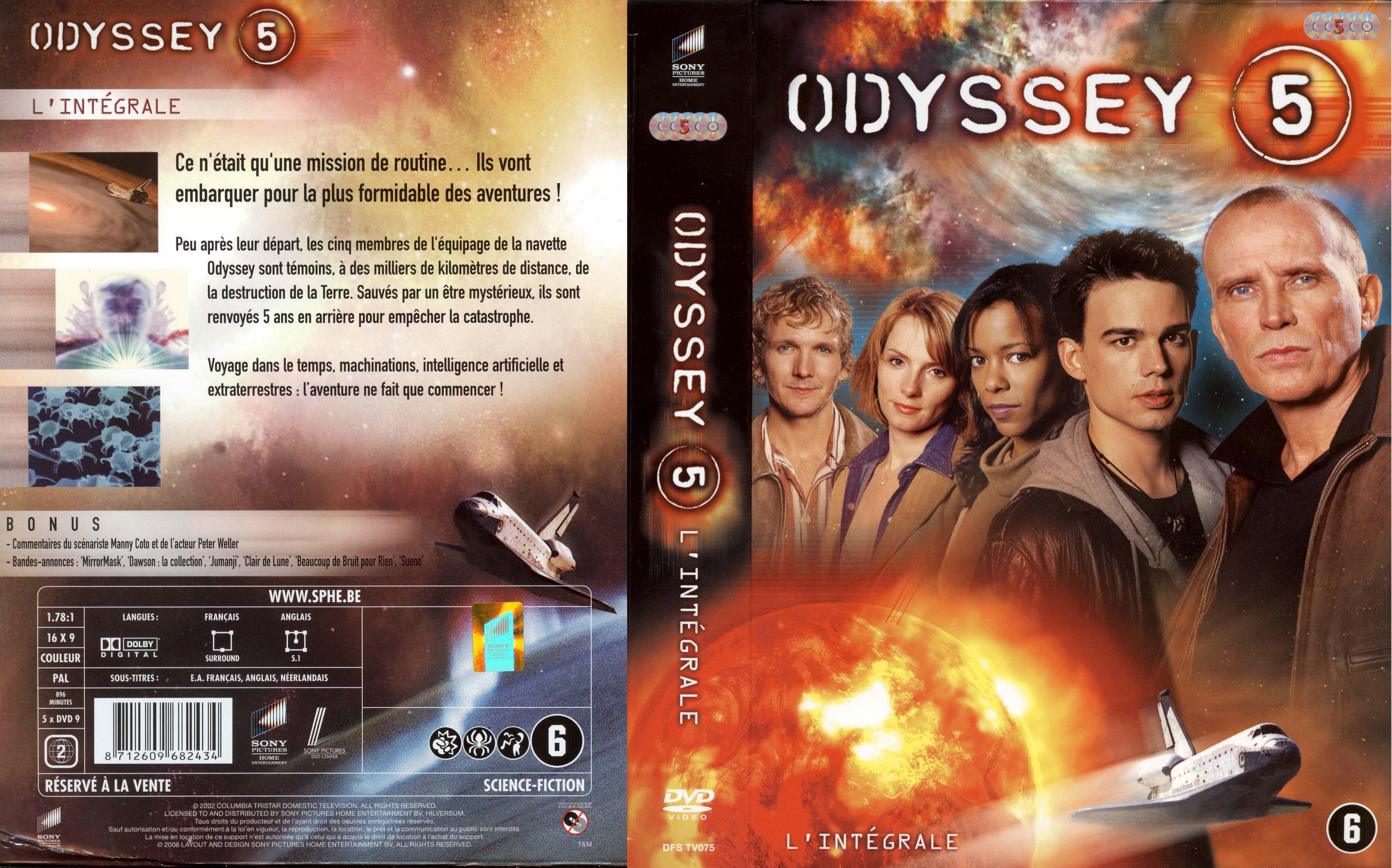 Jaquette DVD Odyssey 5 COFFRET