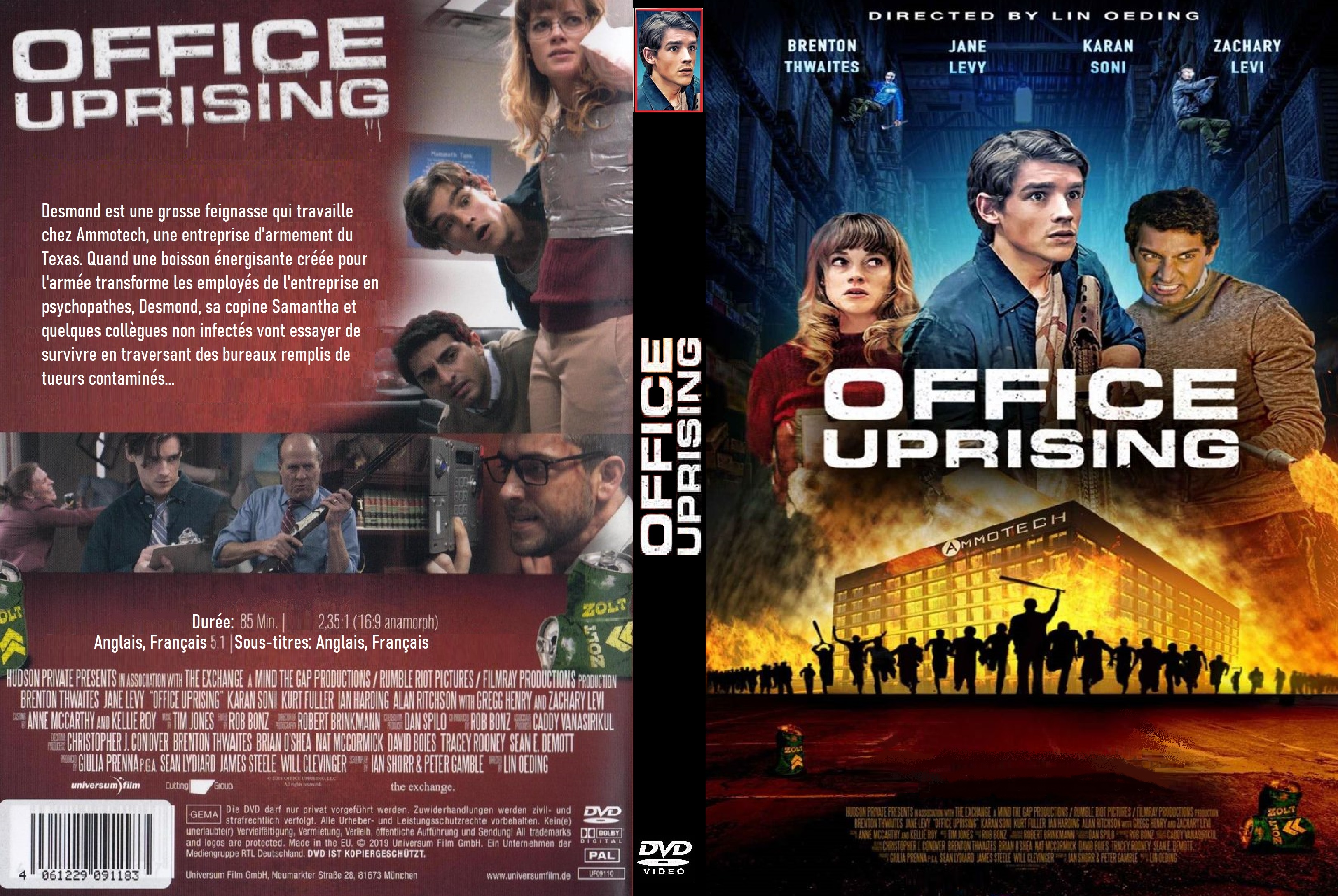 Jaquette DVD Office Uprising custom v2