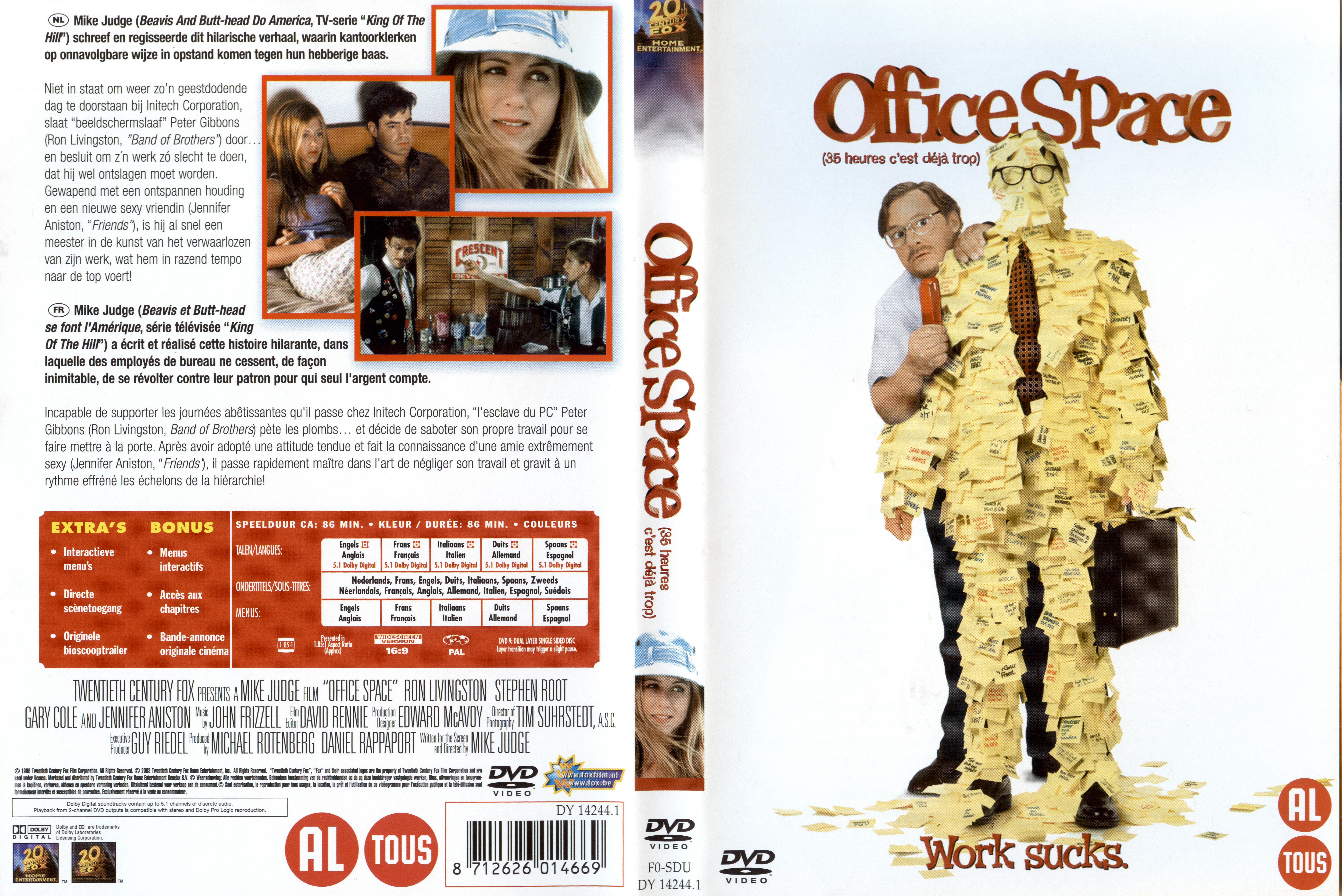 Jaquette DVD Office space - 35 heures c