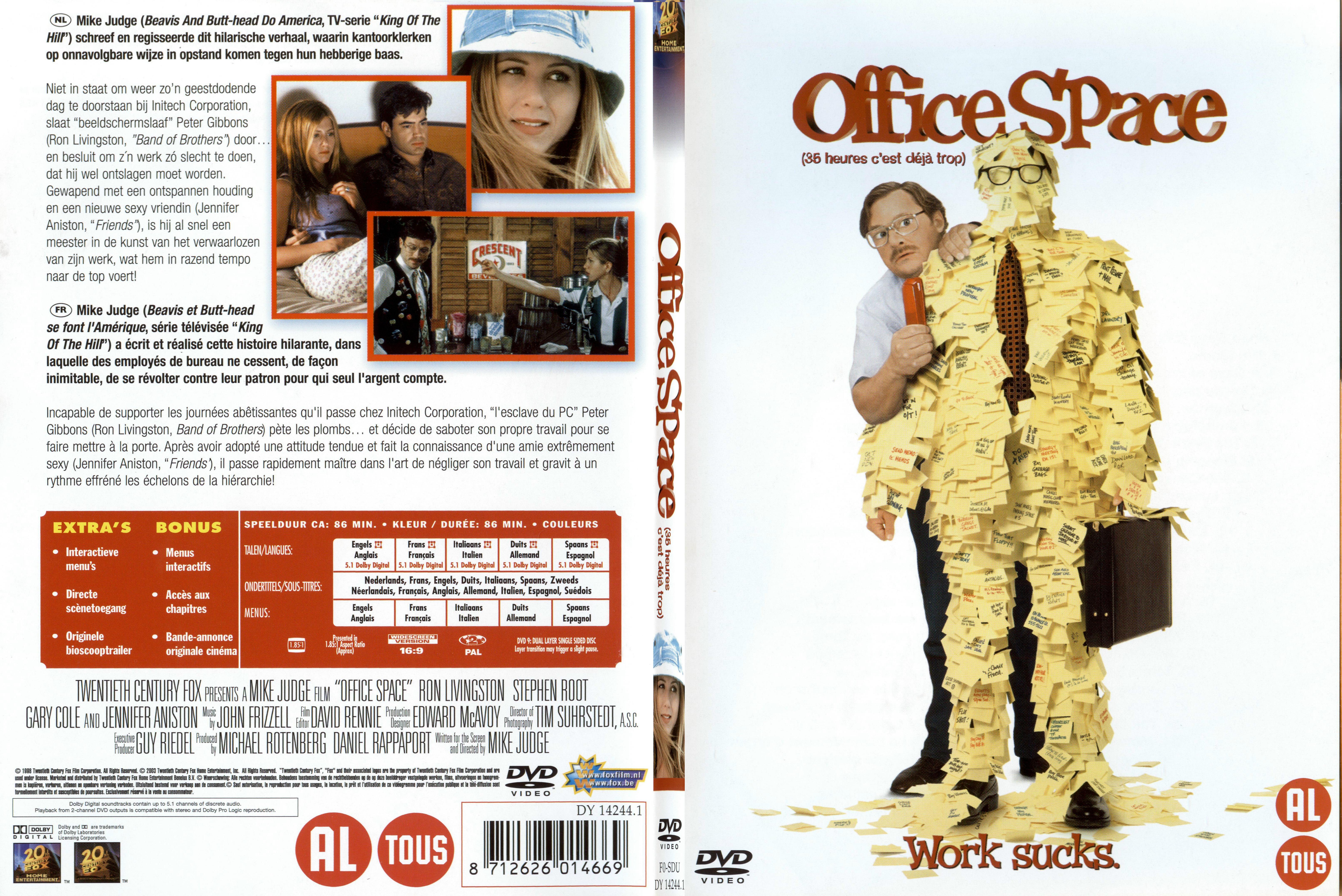 Jaquette DVD Office space - 35 heures c