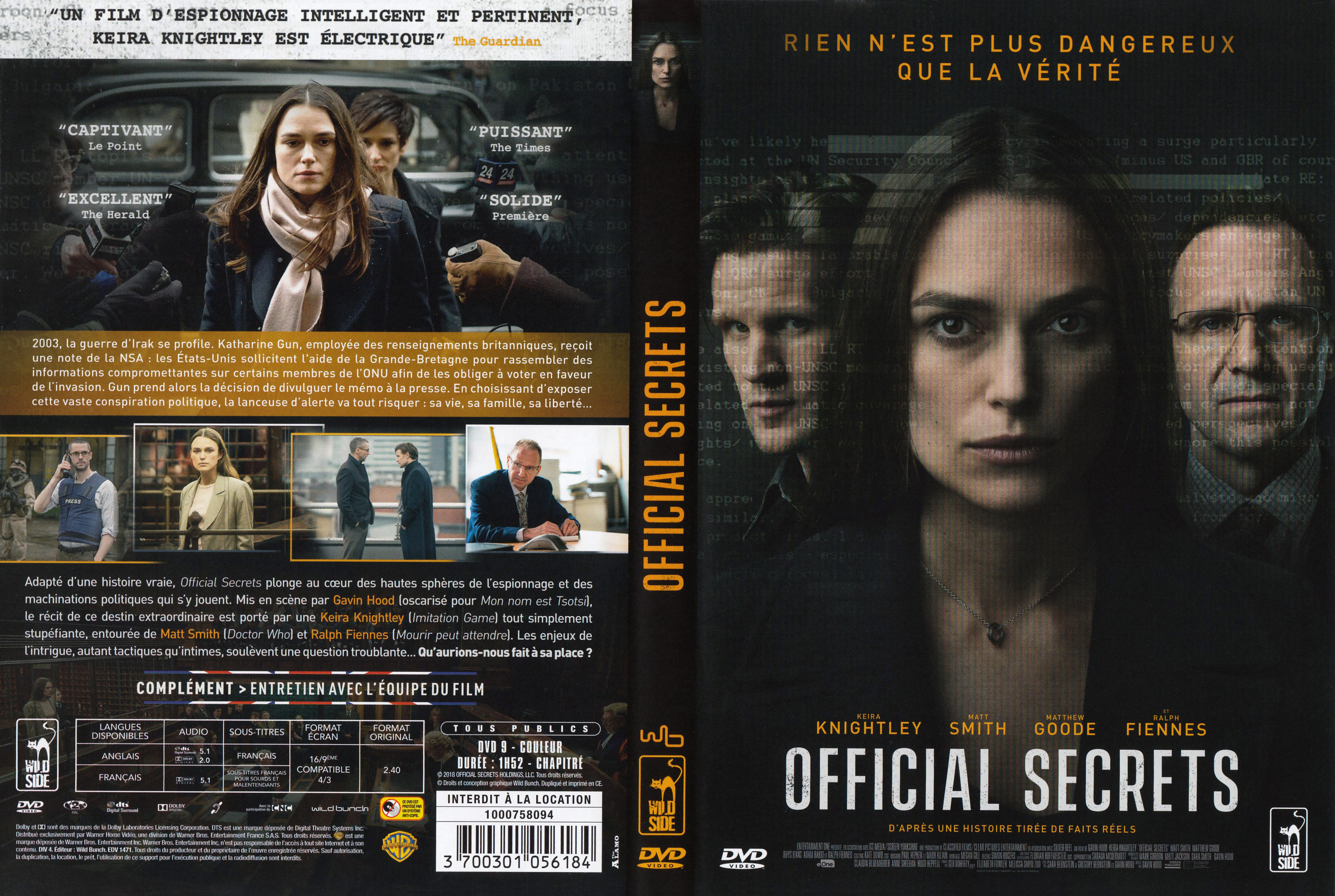 Jaquette DVD Official secrets