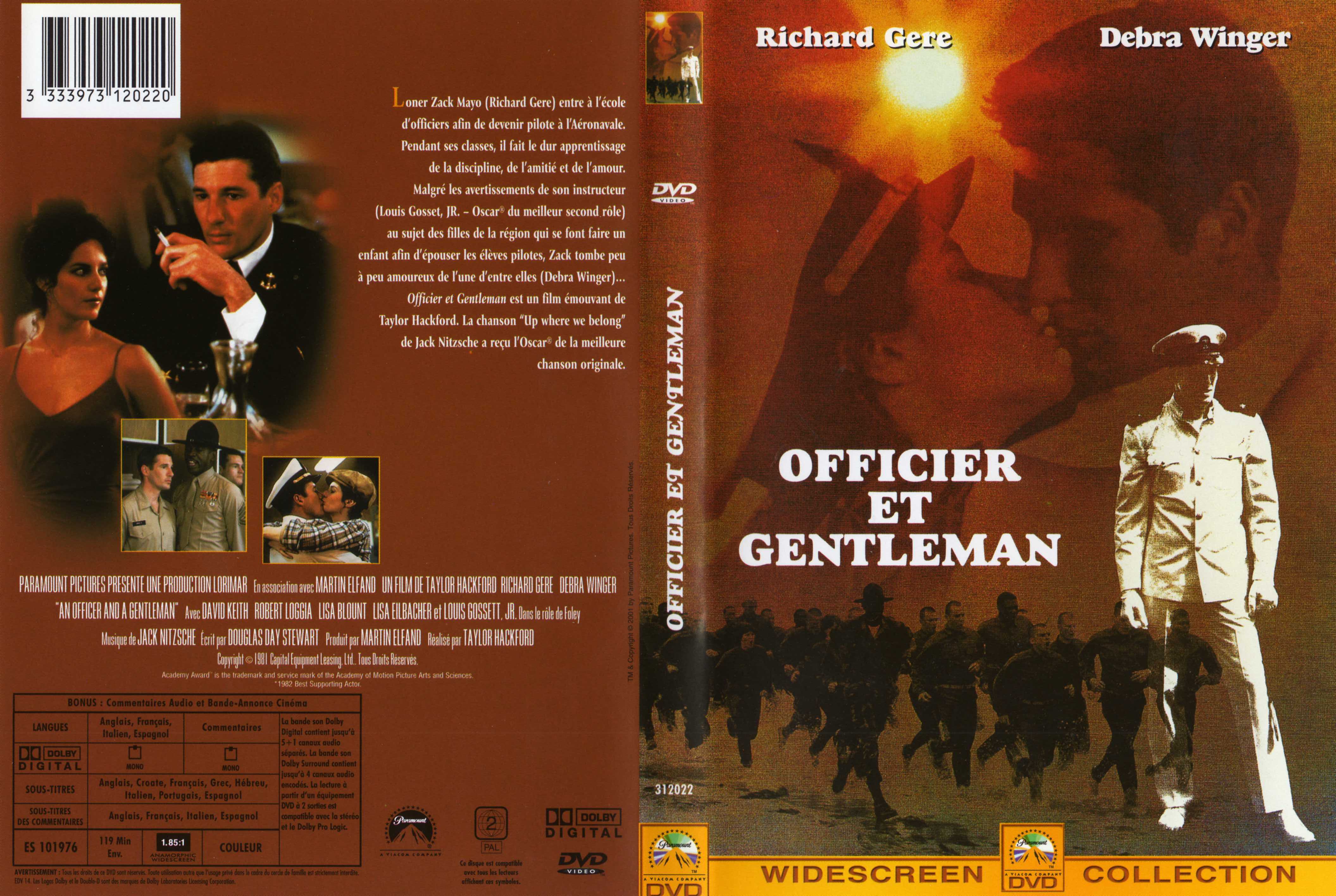Jaquette DVD Officier et gentleman