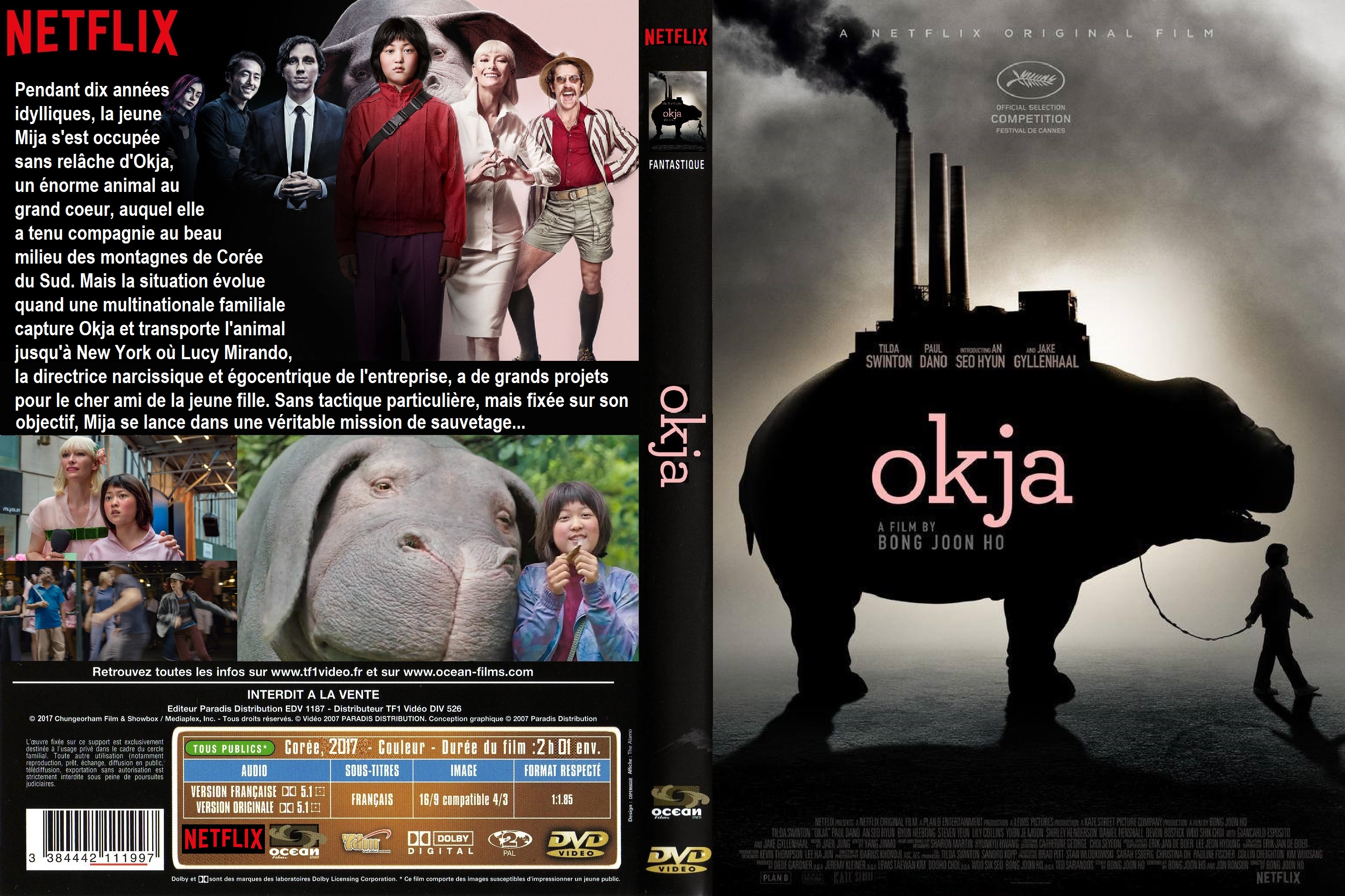 Jaquette DVD Okja custom