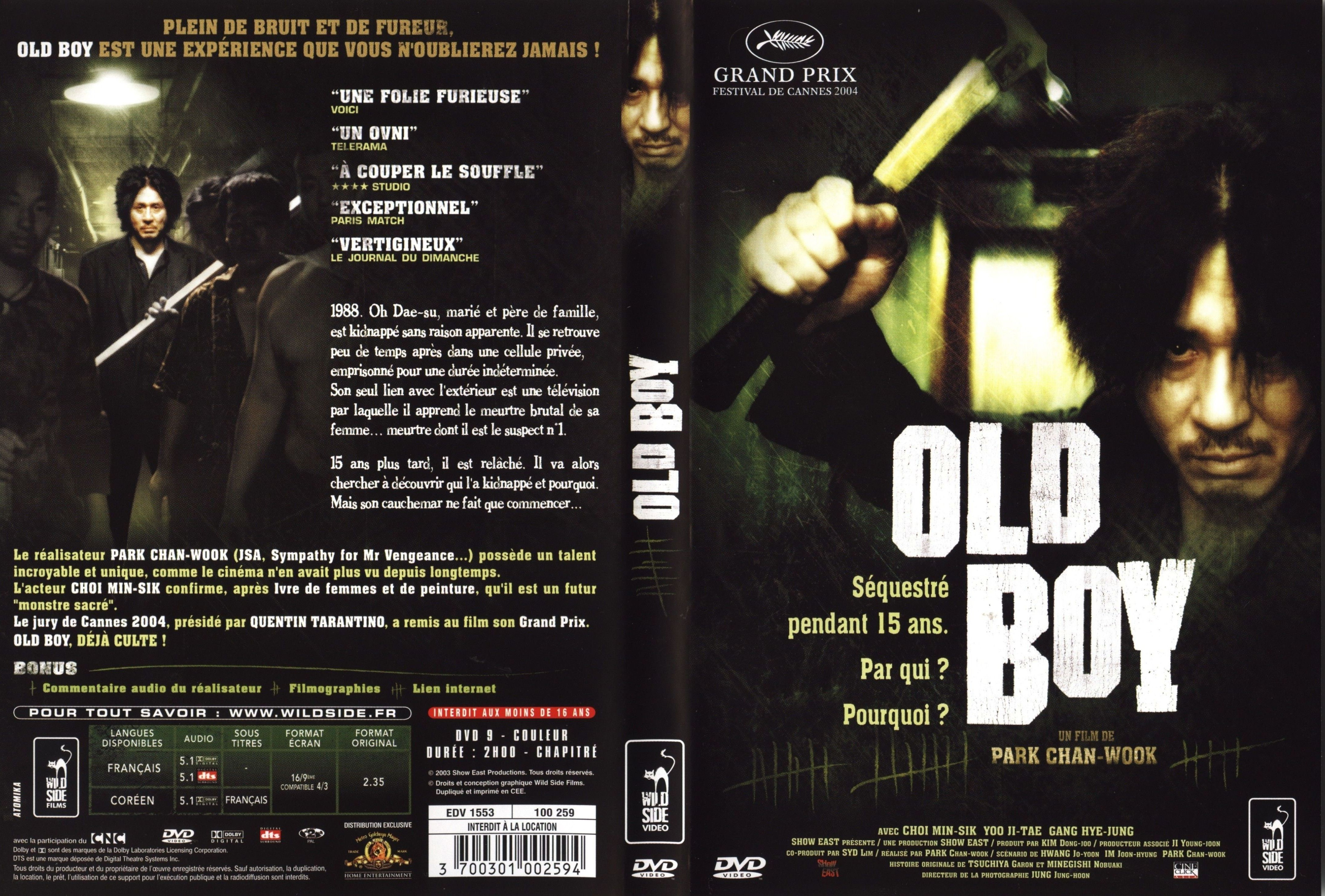 Jaquette DVD Old Boy v2