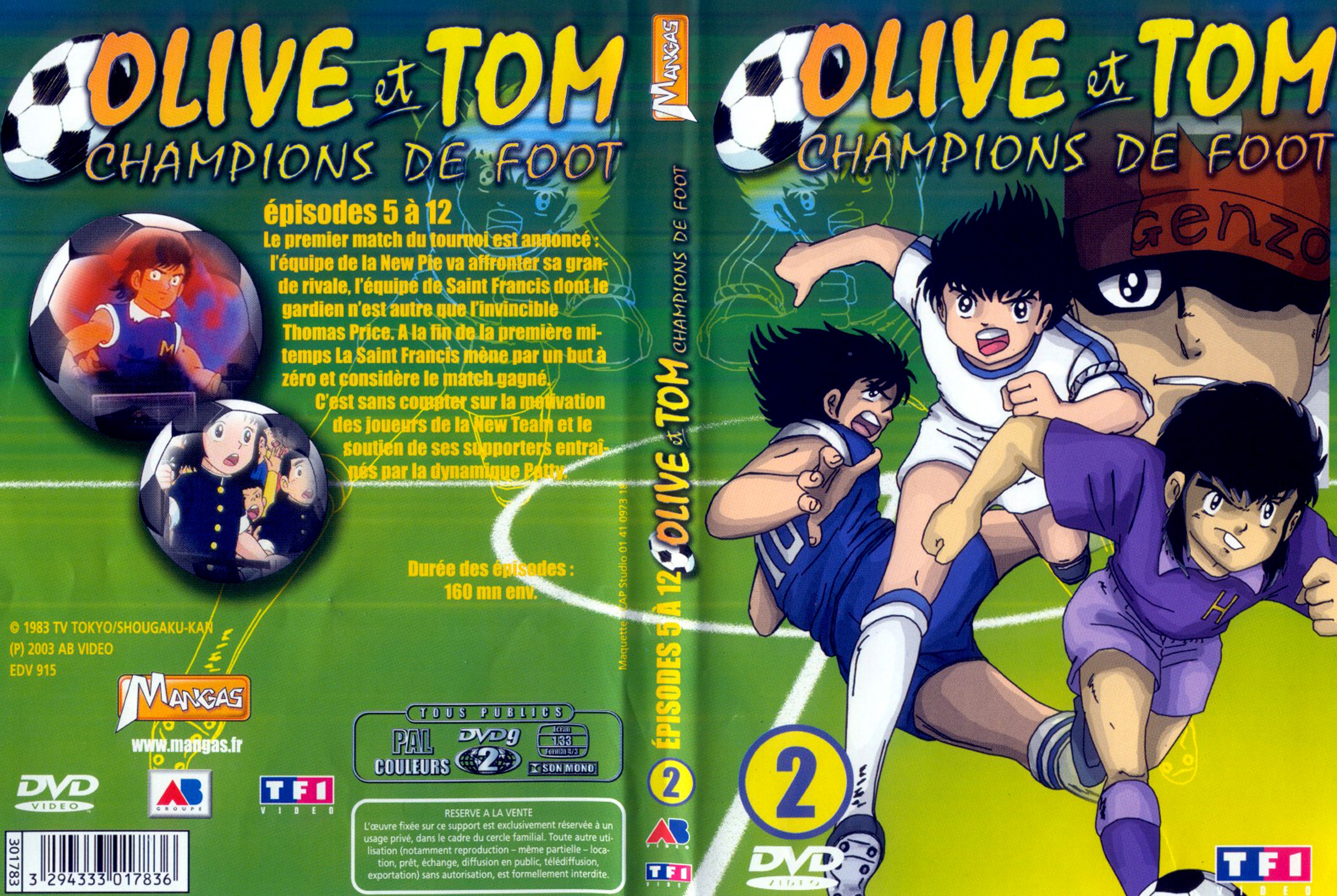 Jaquette DVD Olive et Tom vol 02
