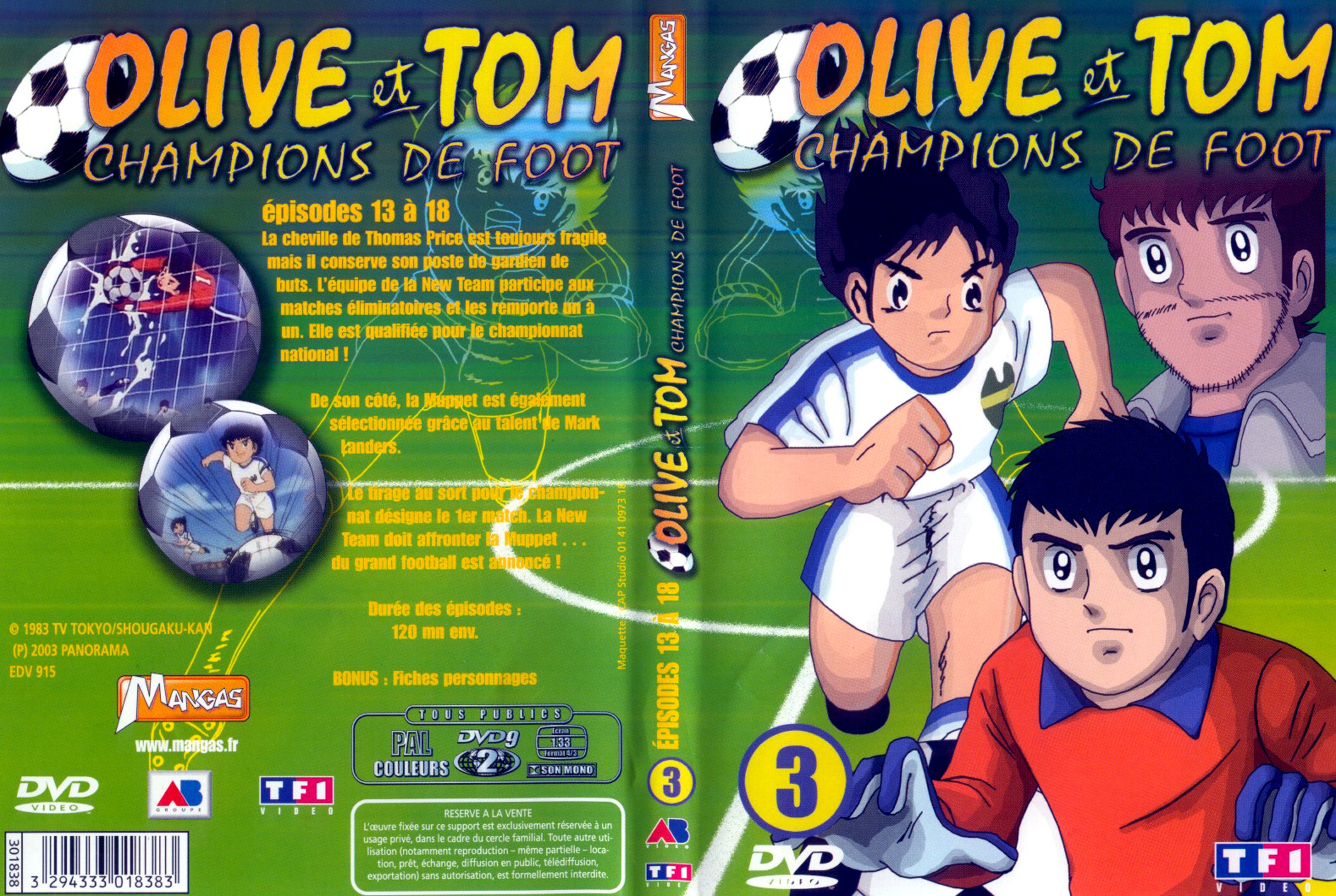 Jaquette DVD Olive et Tom vol 03