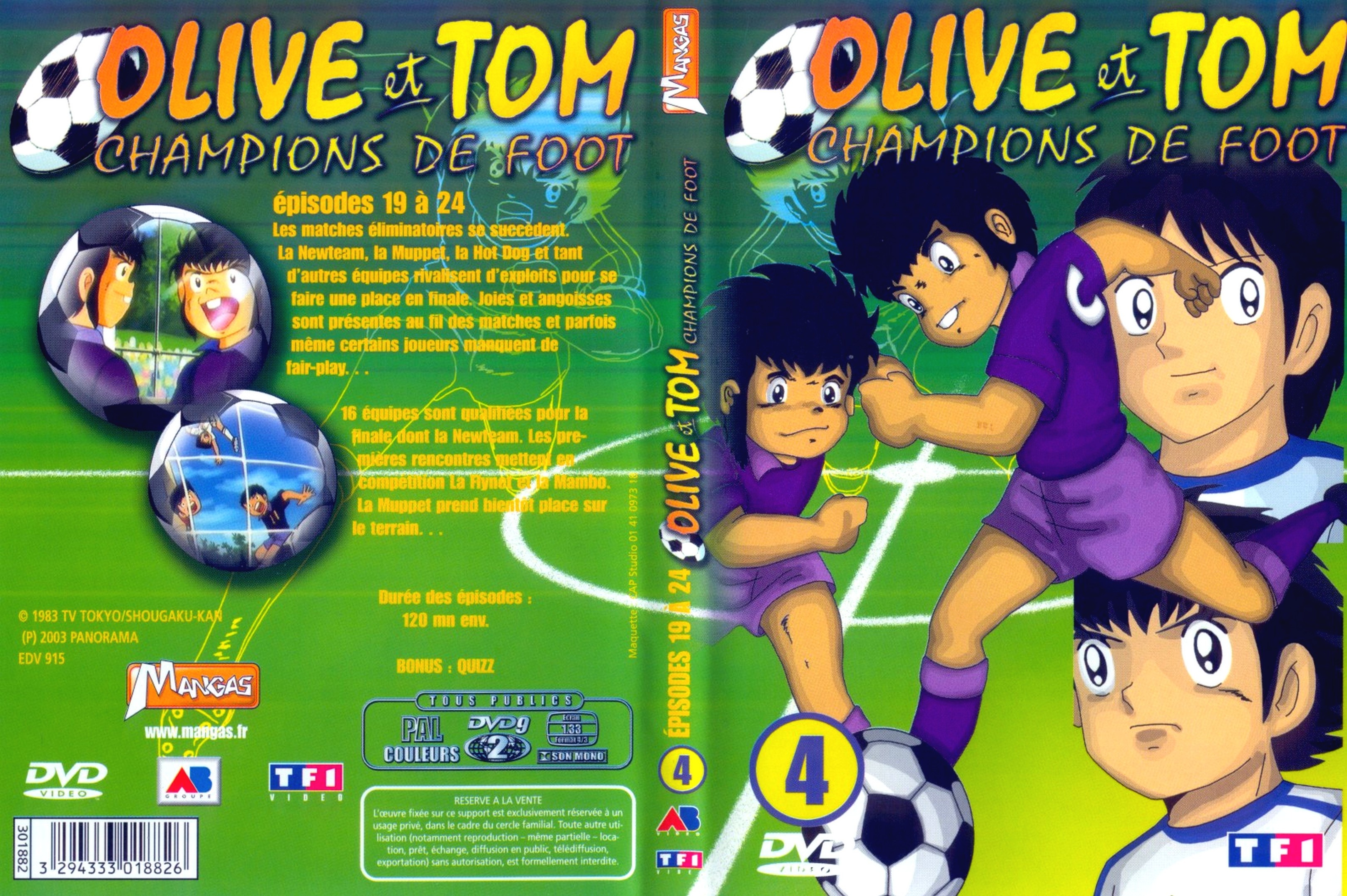 Jaquette DVD Olive et Tom vol 04
