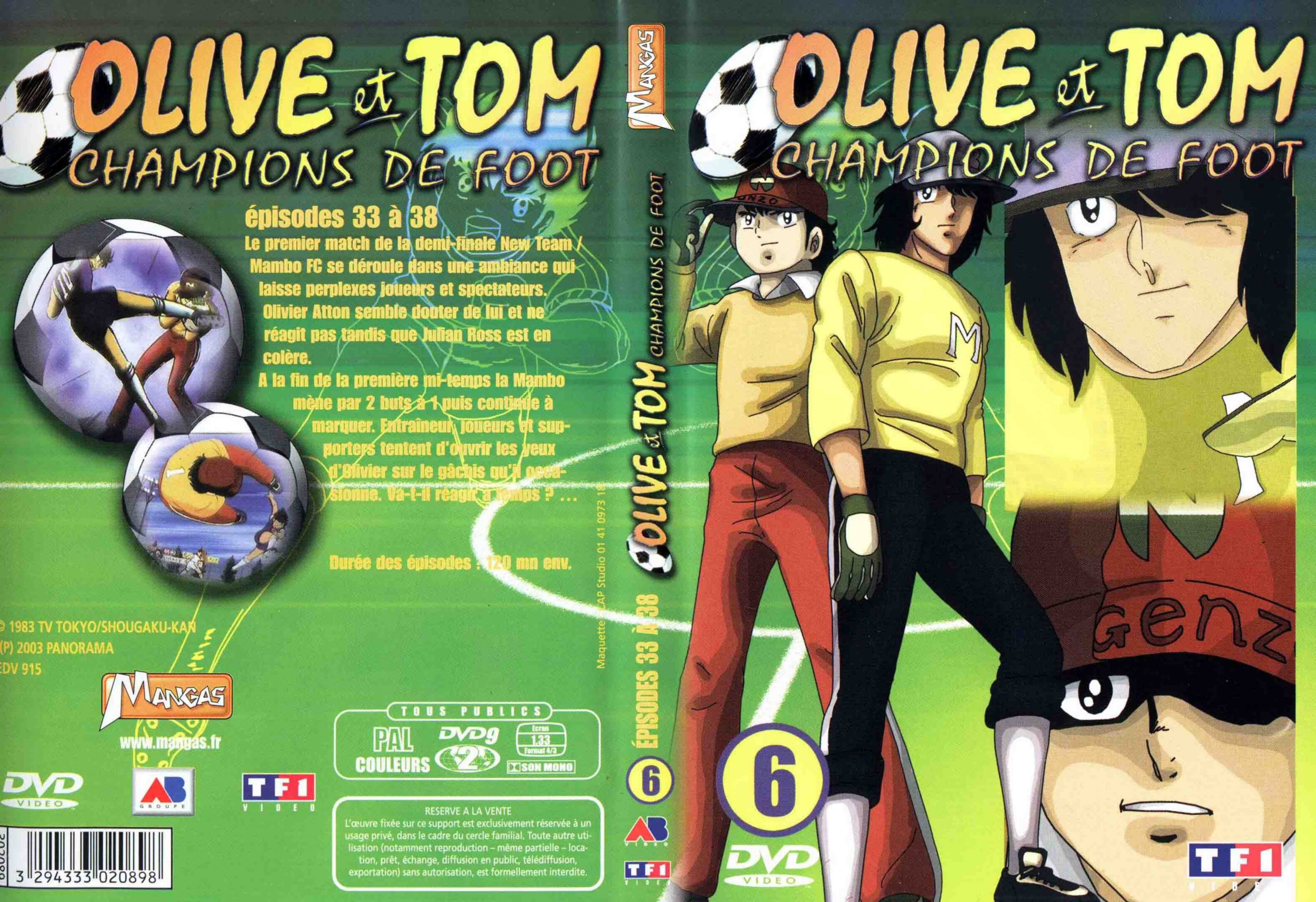 Jaquette DVD Olive et Tom vol 06