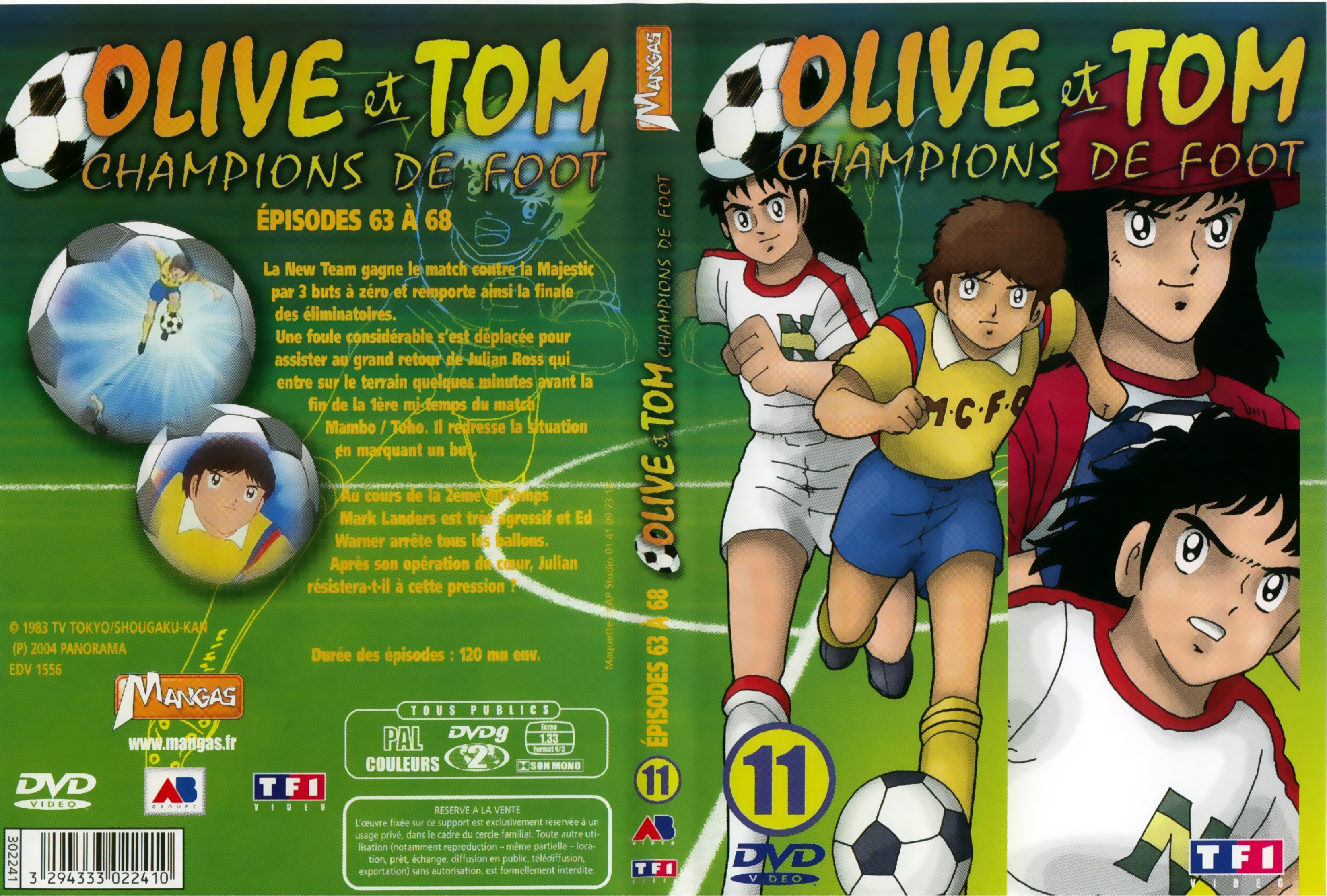 Jaquette DVD Olive et Tom vol 11