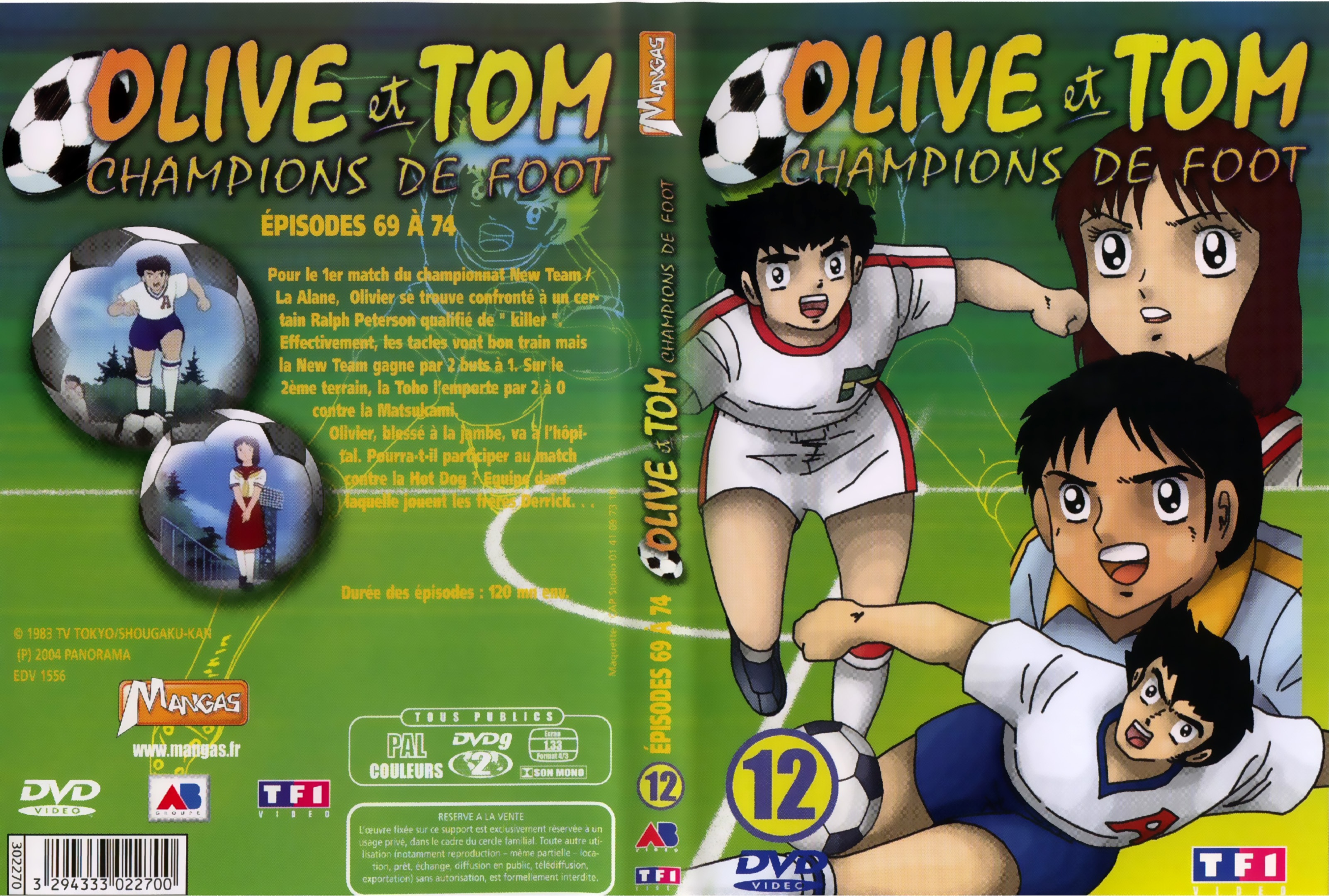 Jaquette DVD Olive et Tom vol 12
