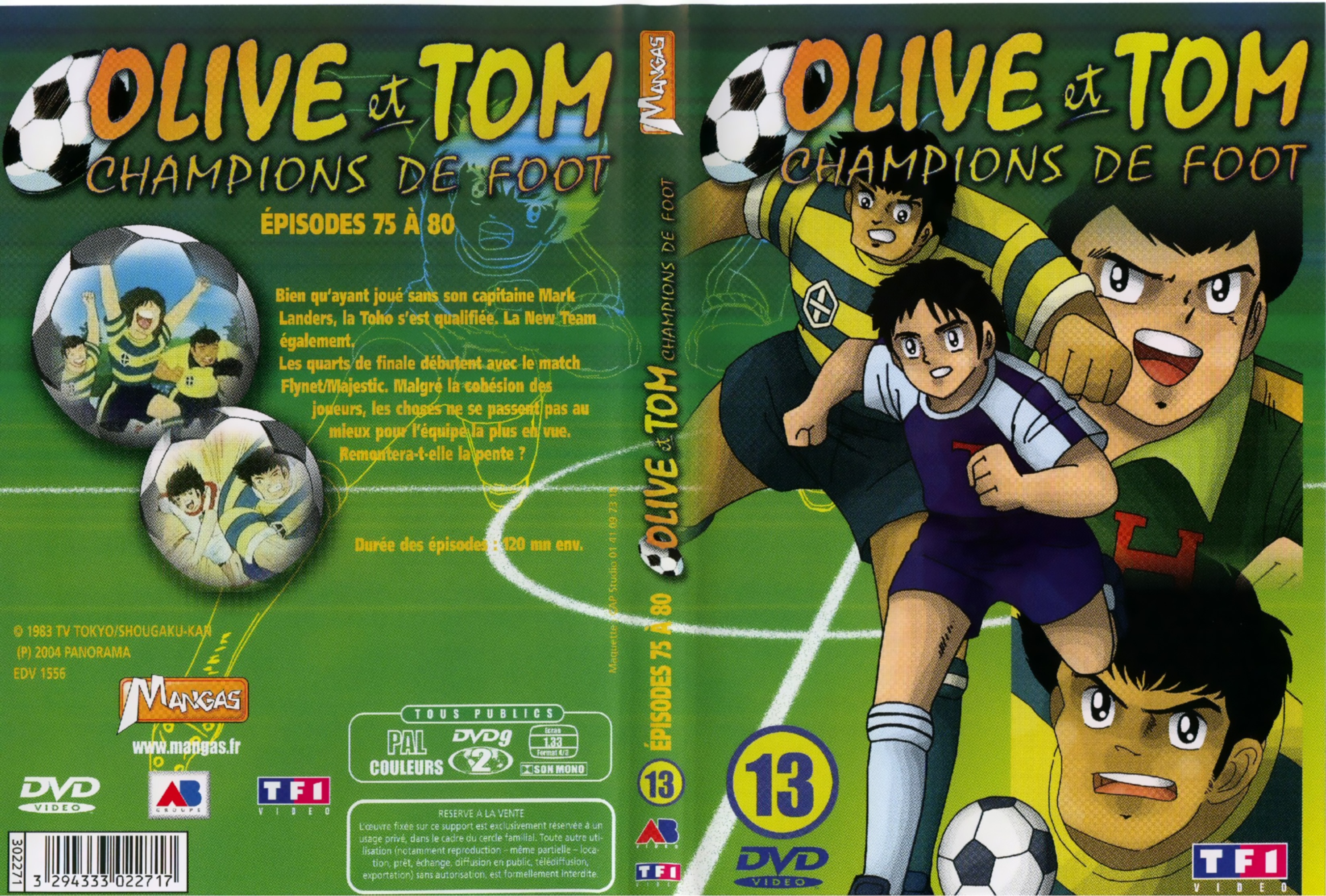 Jaquette DVD Olive et Tom vol 13