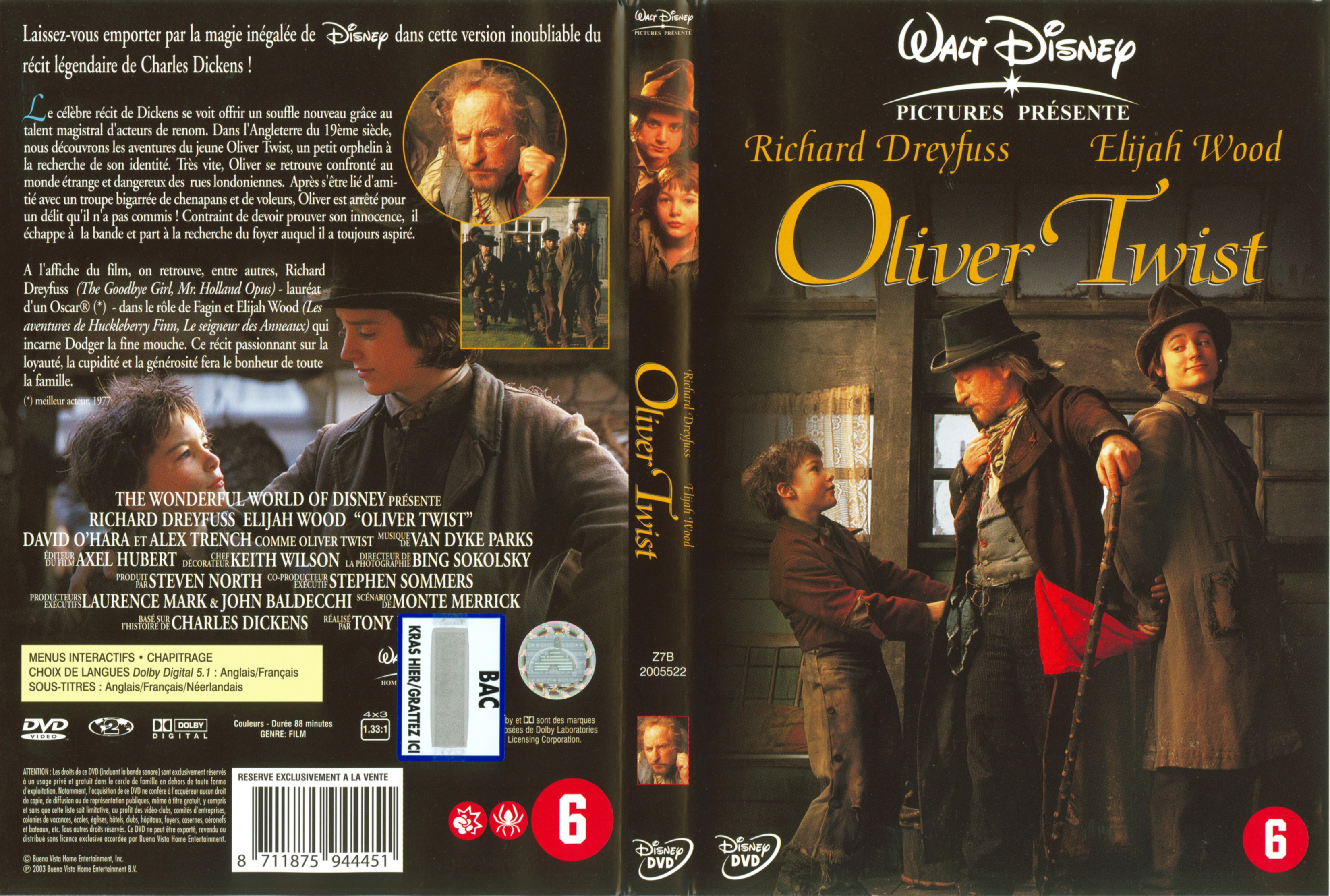 Jaquette DVD Oliver Twist (2003)