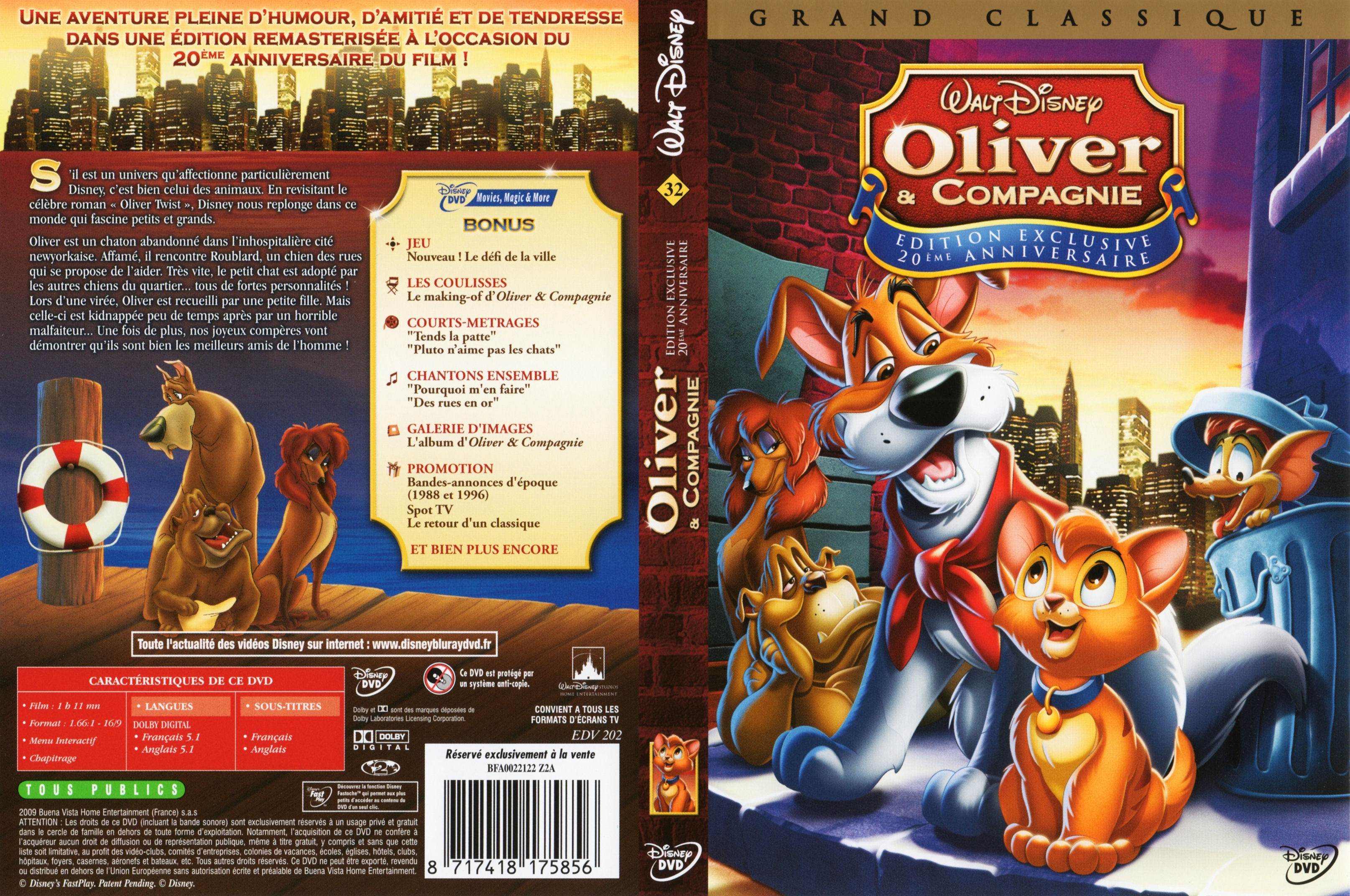 Jaquette DVD Oliver et compagnie v2