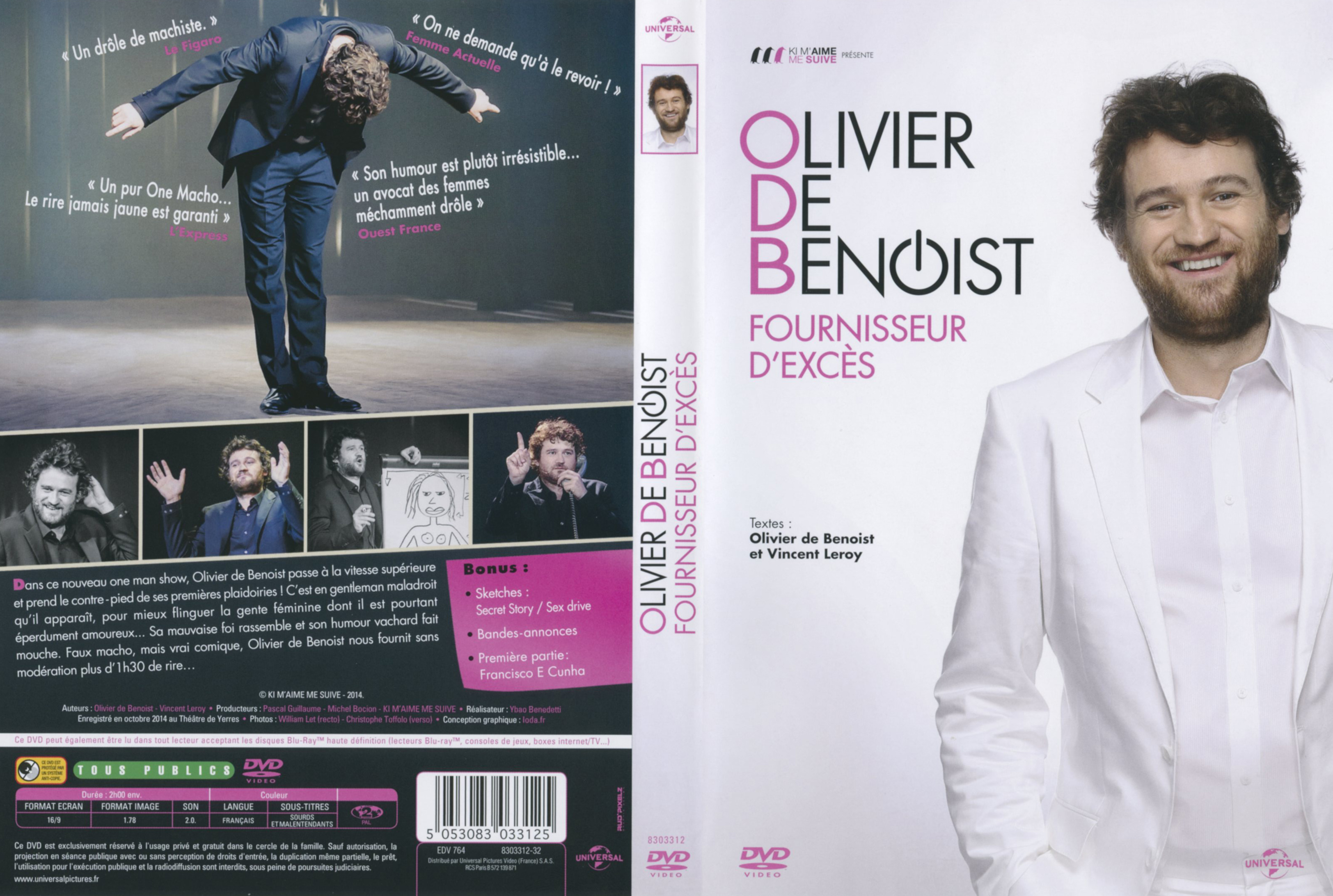 Jaquette DVD Olivier de Benoist fournisseur d