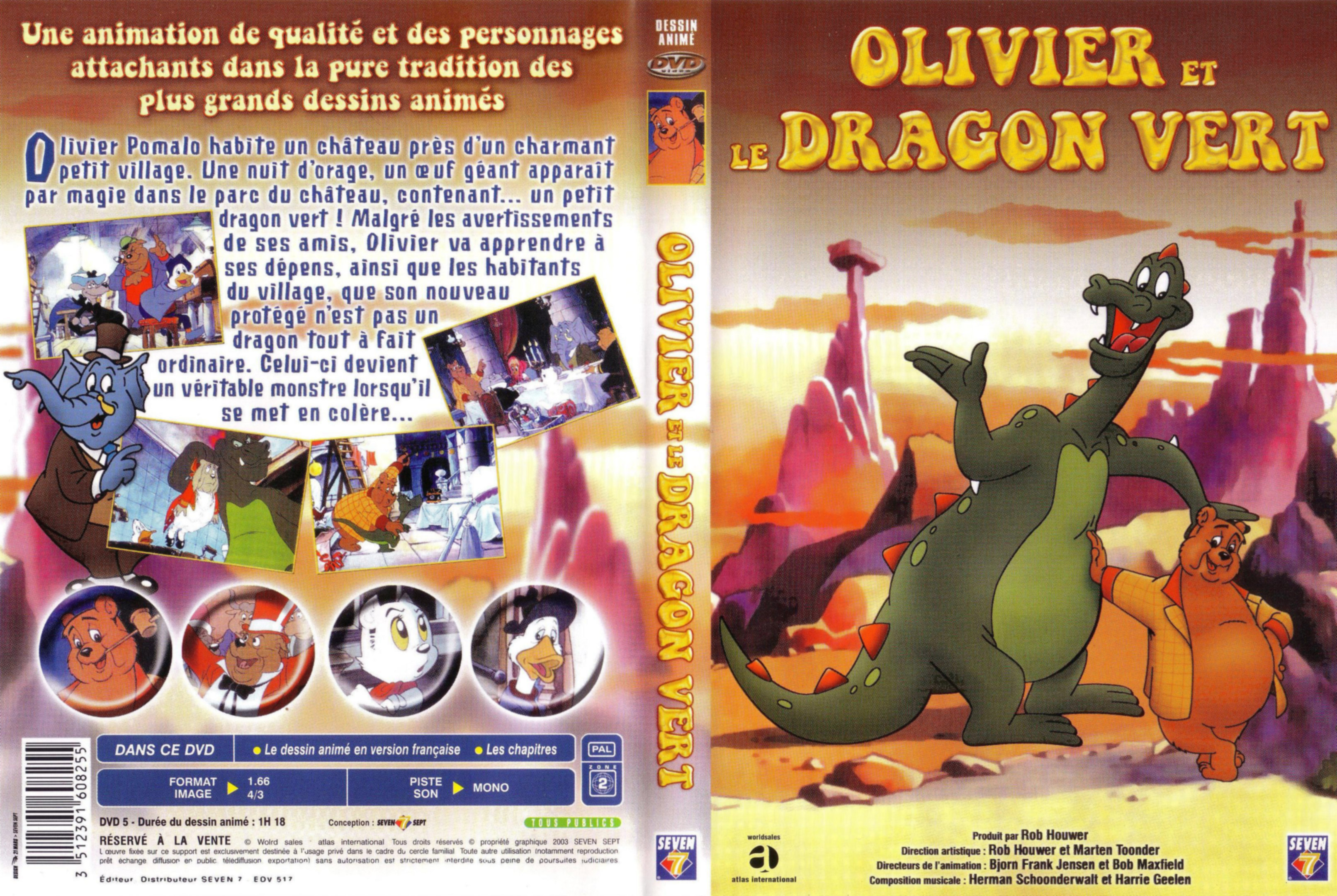 Jaquette DVD Olivier et le dragon vert