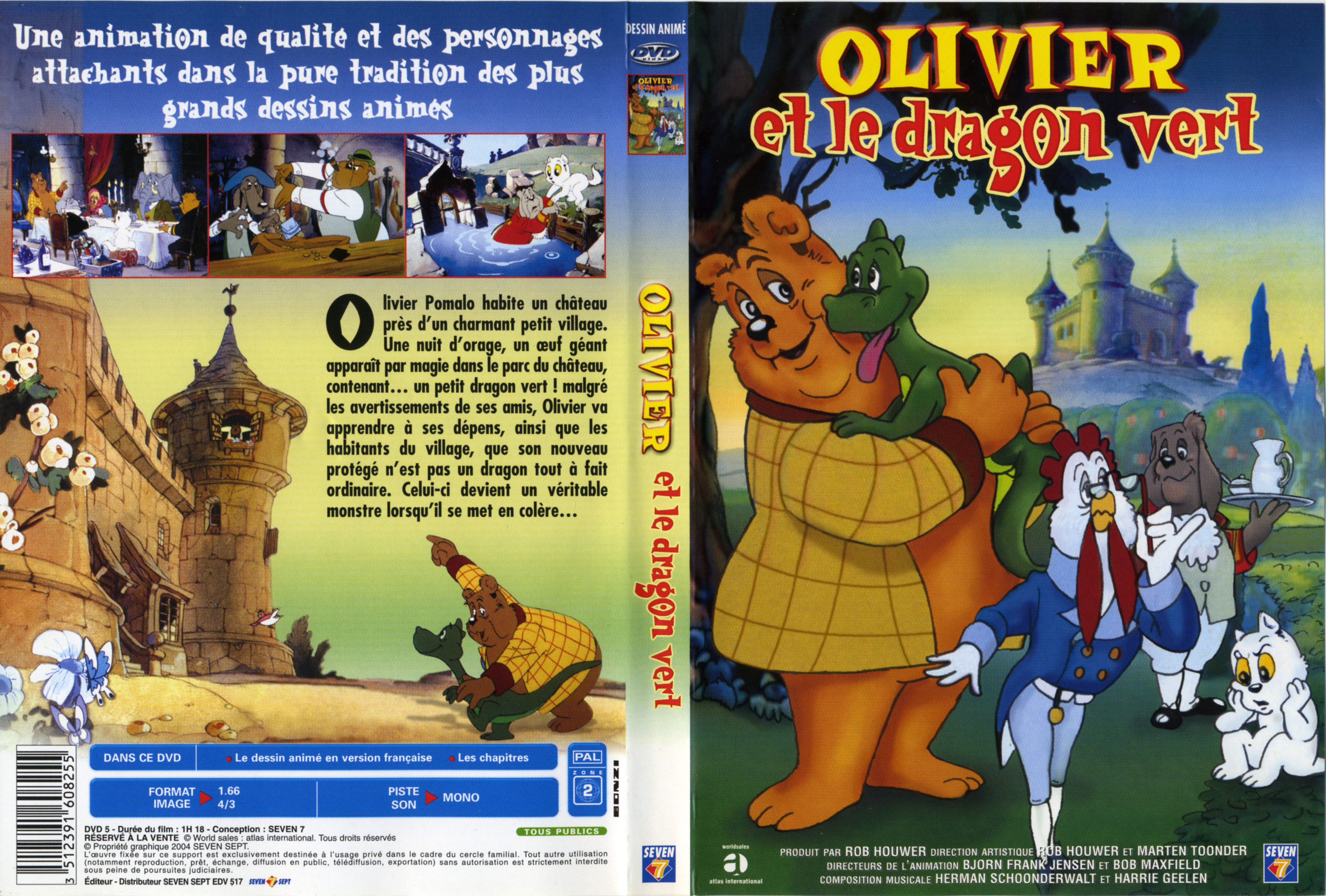 Jaquette DVD Olivier et le dragon vert v2
