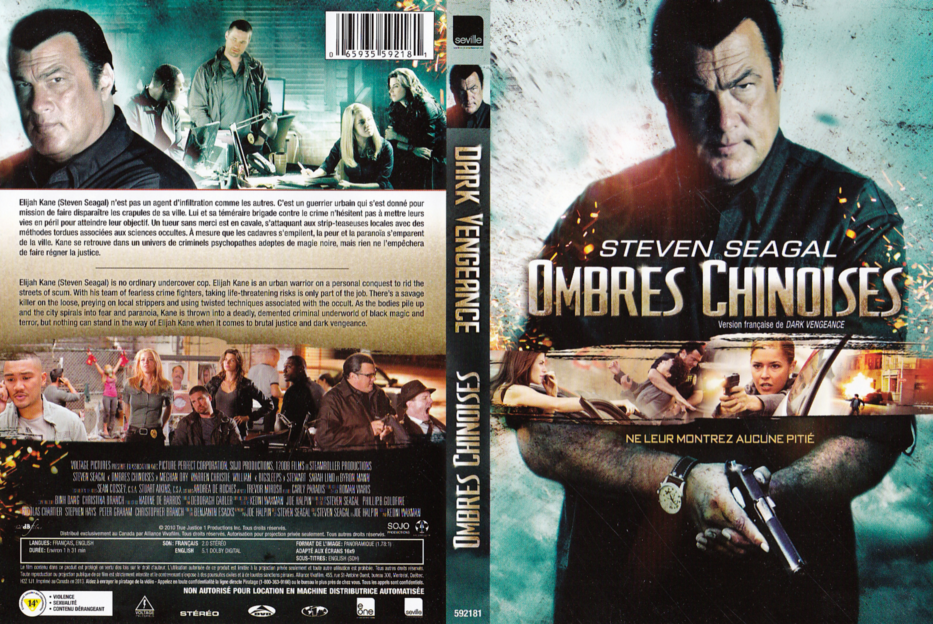 Jaquette DVD Ombres chinoises - Dark Vengeance (Canadienne)