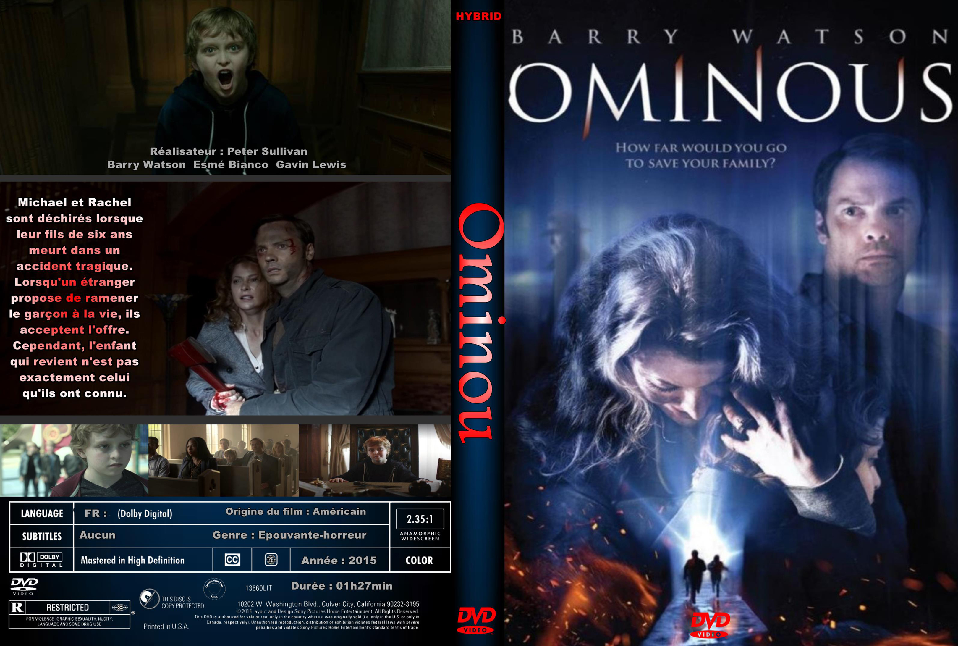 Jaquette DVD Ominous custom