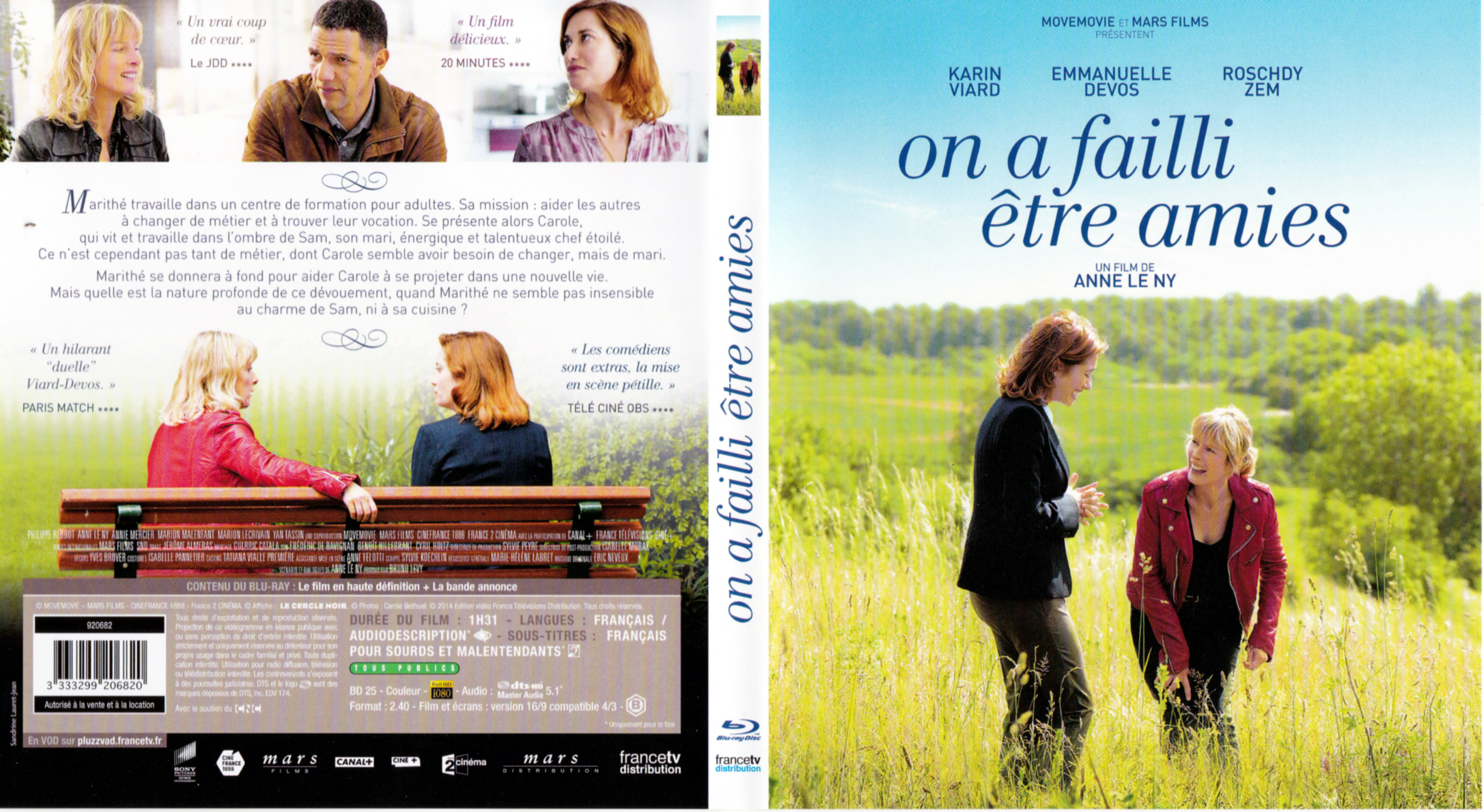 Jaquette DVD On a failli etre amies (BLU-RAY)