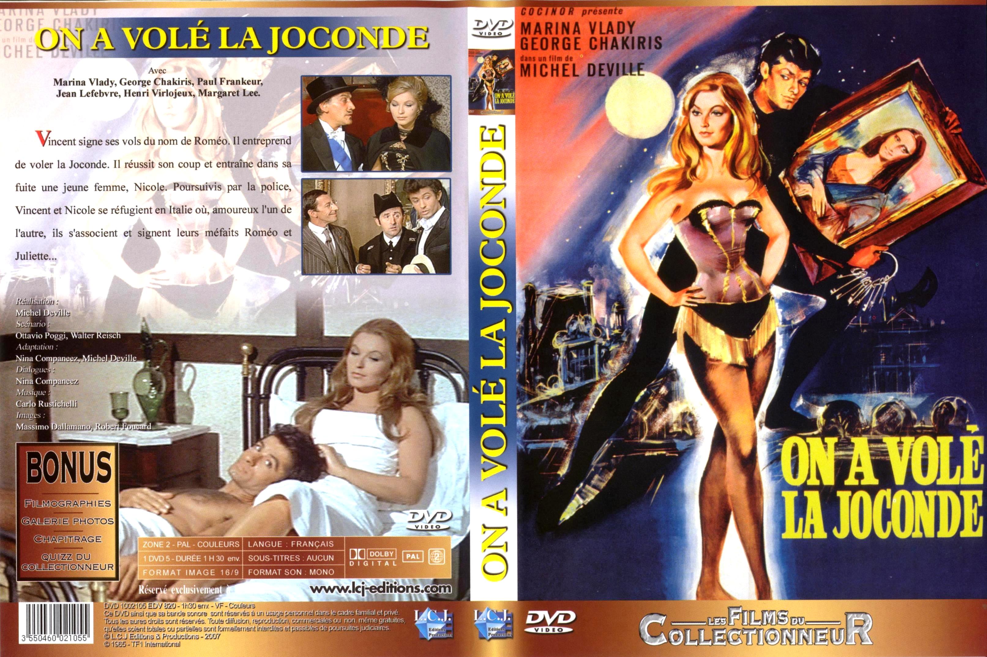 Jaquette DVD On a vol la Joconde