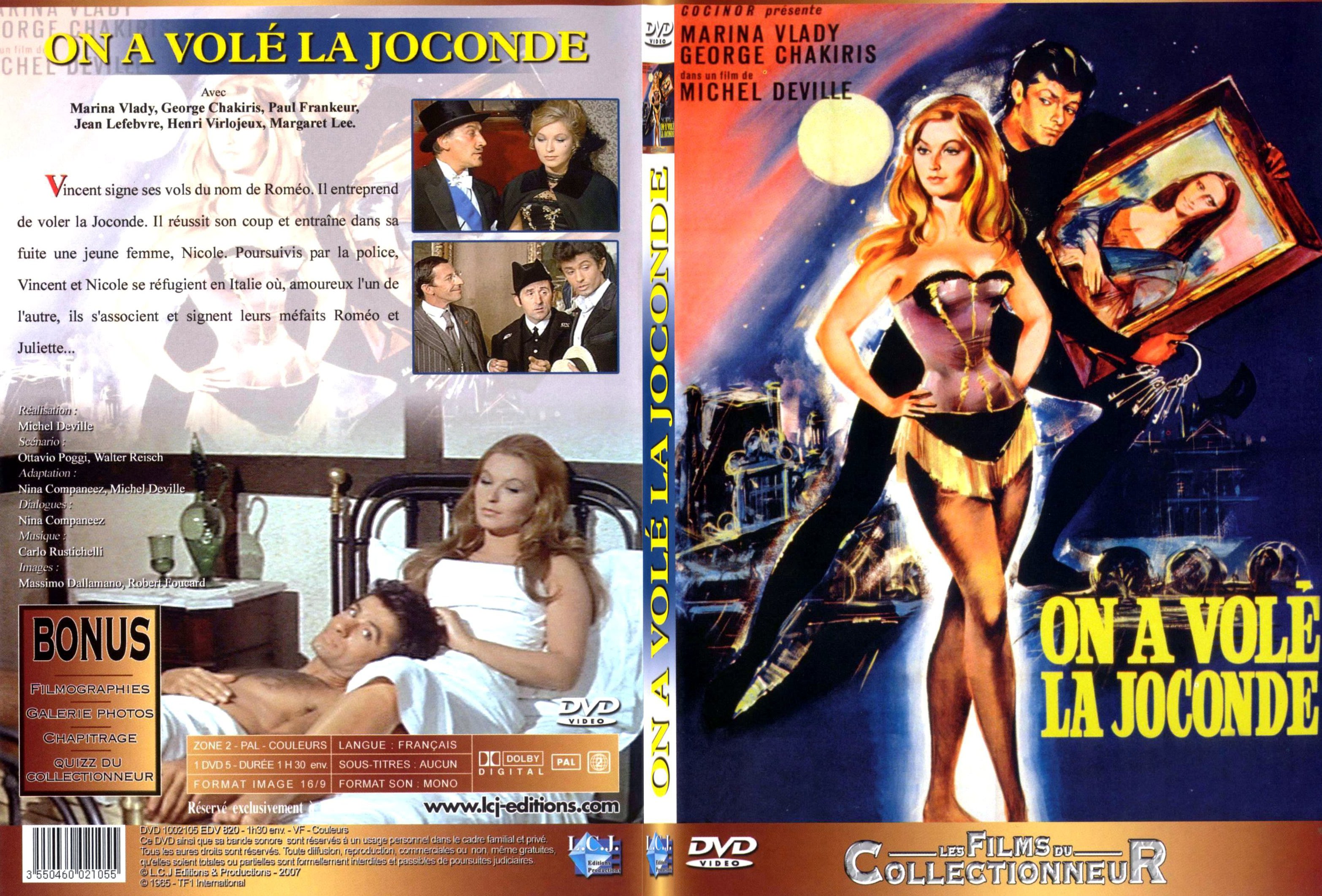 Jaquette DVD On a vole la Joconde - SLIM