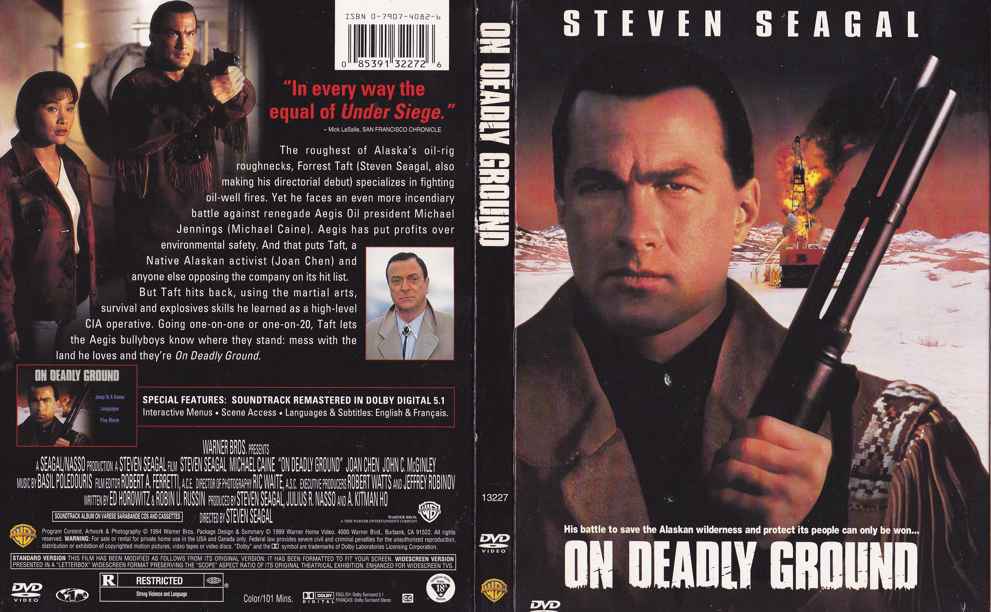 Jaquette DVD On deadly ground - Terrain min (Canadienne)