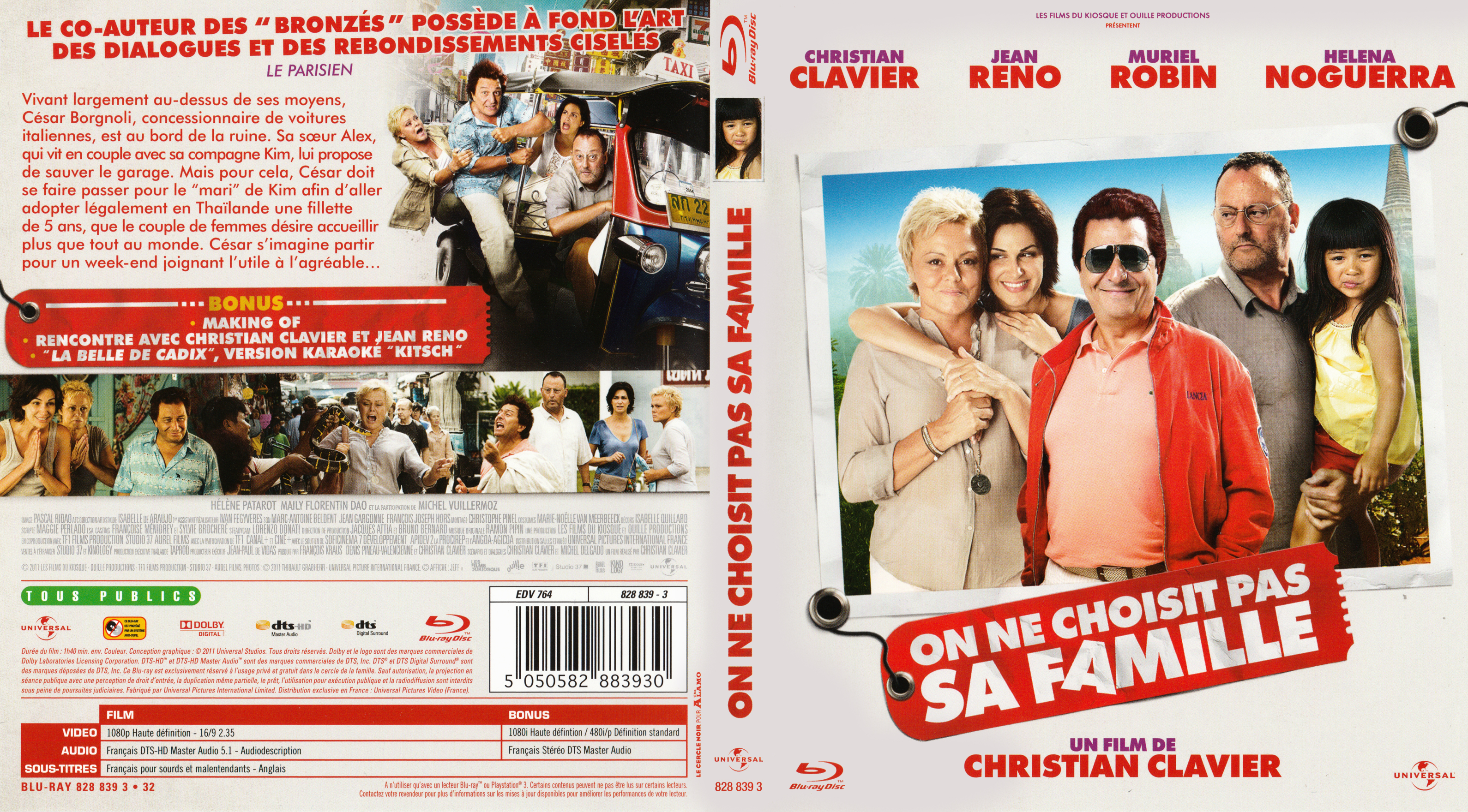 Jaquette DVD On ne choisi pas sa famille (BLU-RAY)