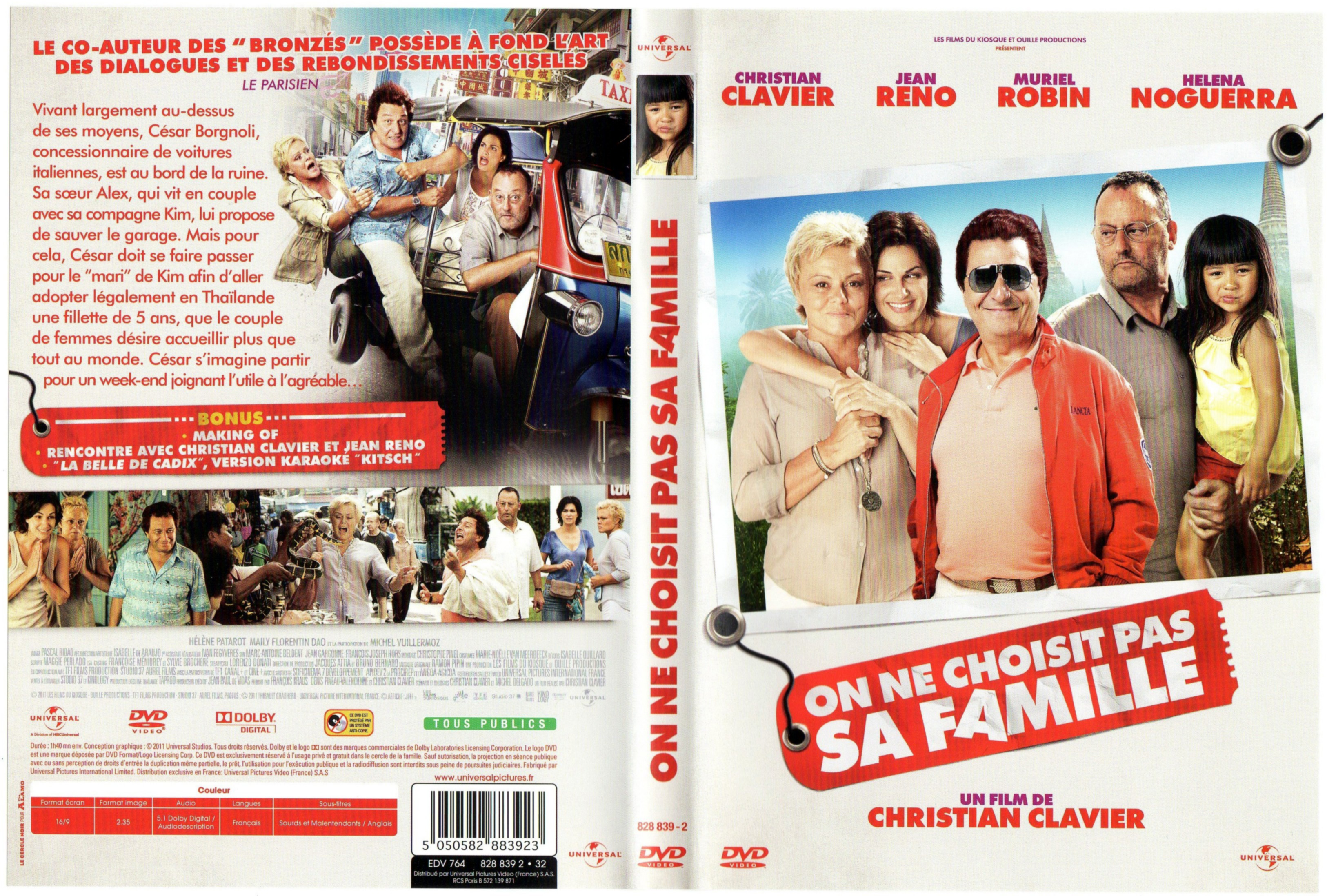 Jaquette DVD On ne choisit pas sa famille