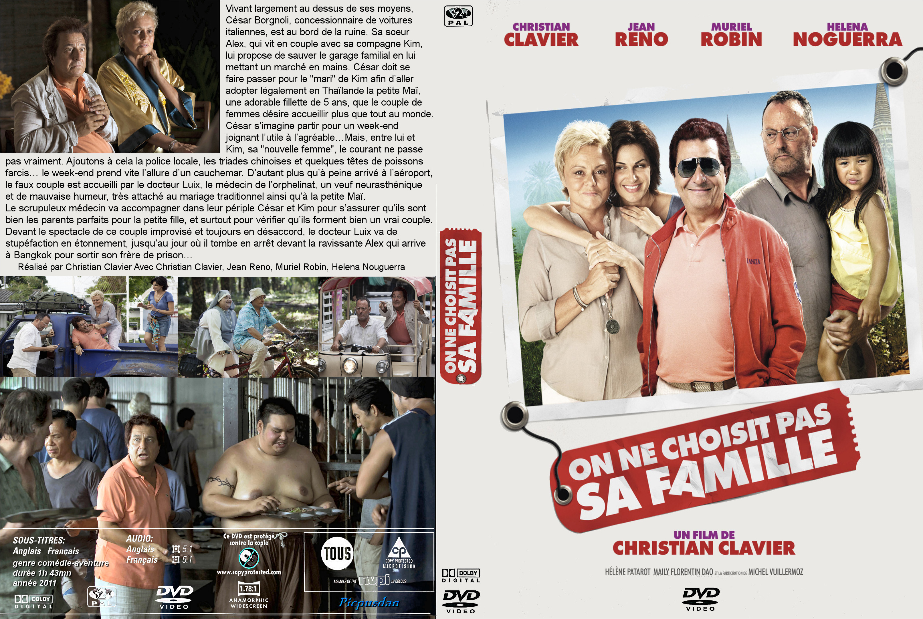 Jaquette DVD On ne choisit pas sa famille custom