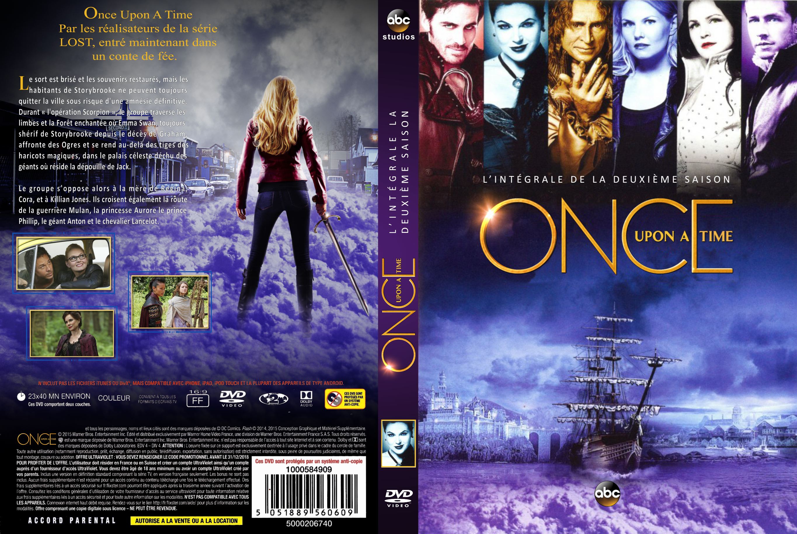 Jaquette DVD Once Upon a Time saison 2 custom