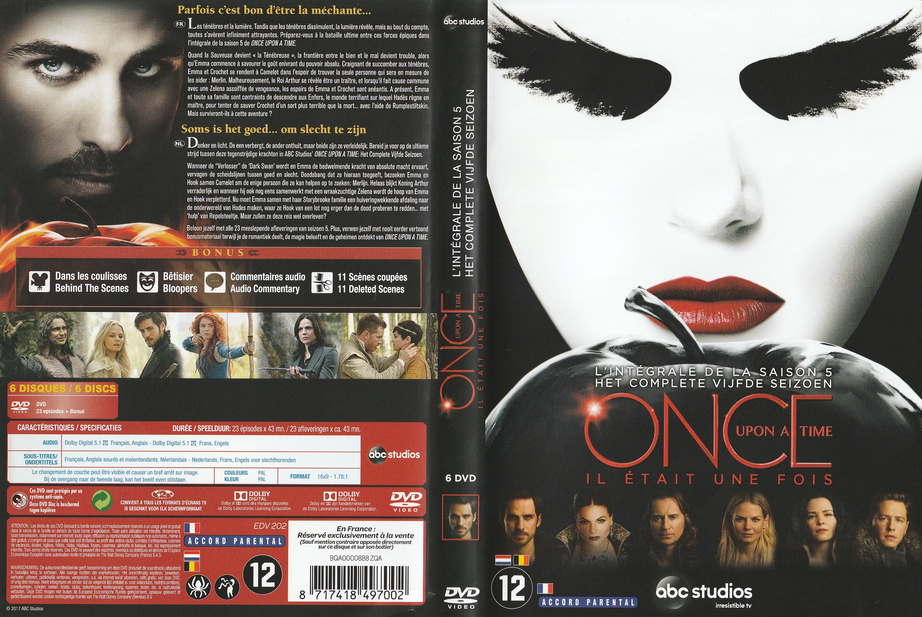 Jaquette DVD Once Upon a Time saison 5