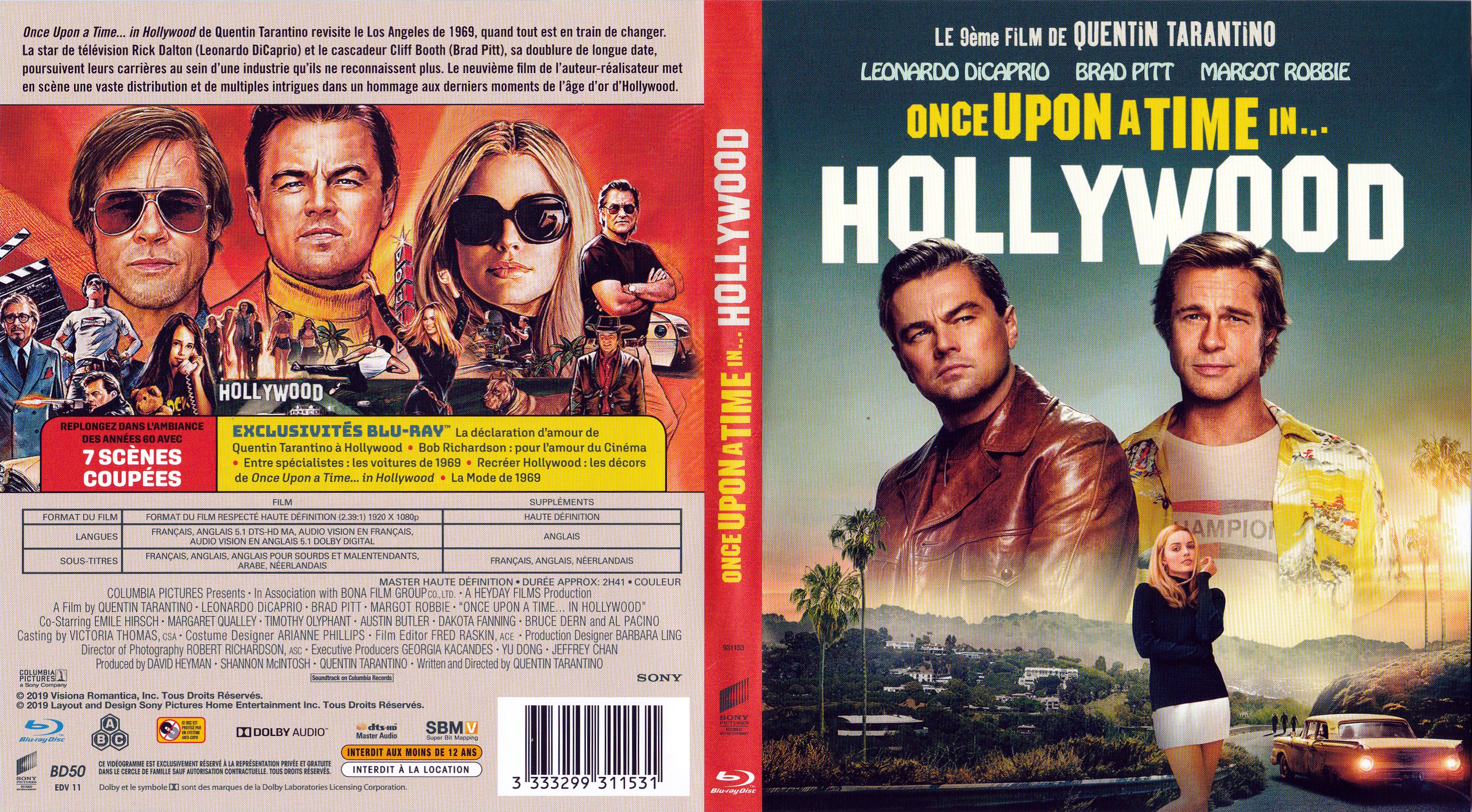 Jaquette DVD Once upon a time in Hollywood (BLU-RAY)