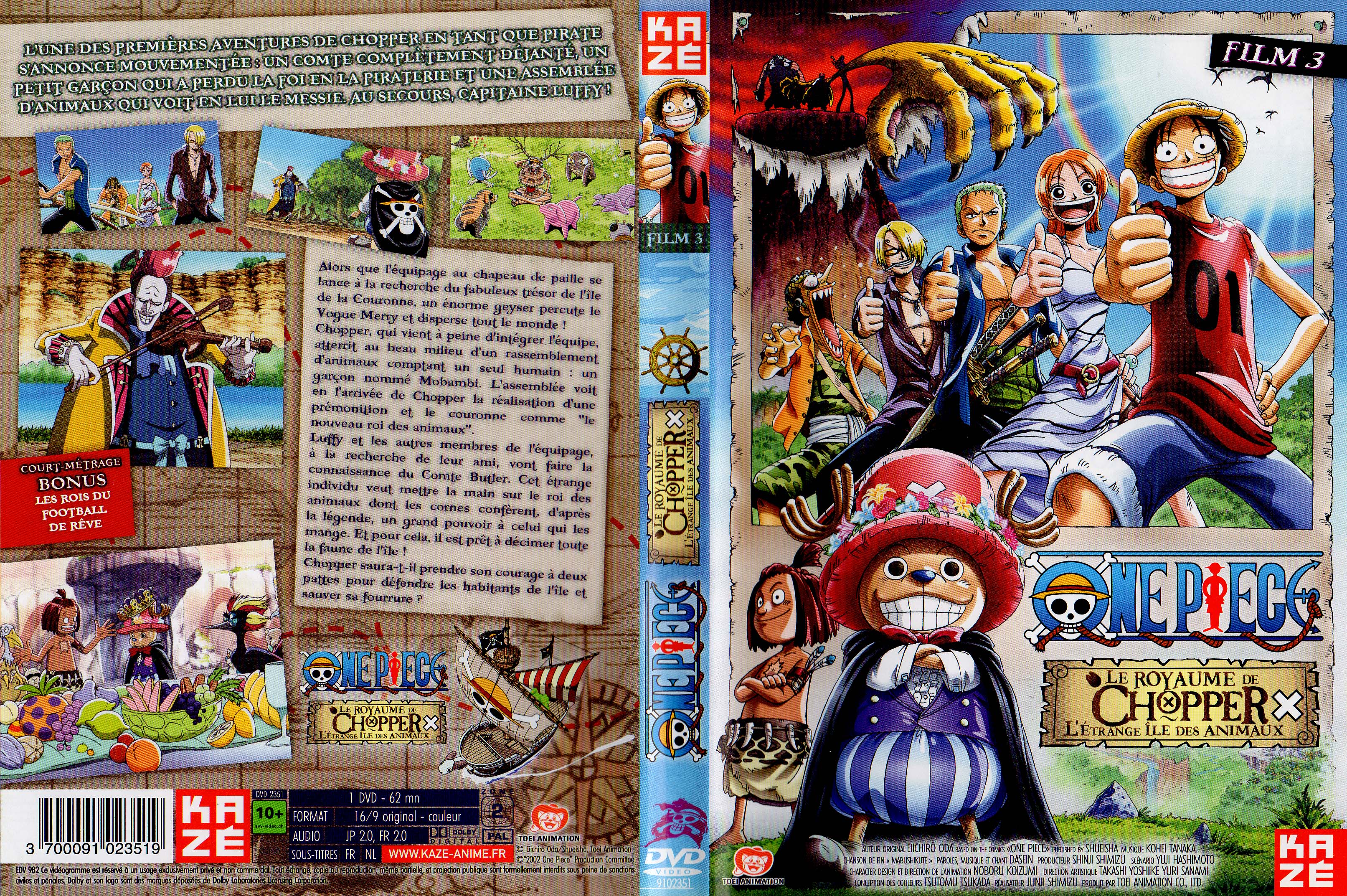 Jaquette DVD One piece film 3