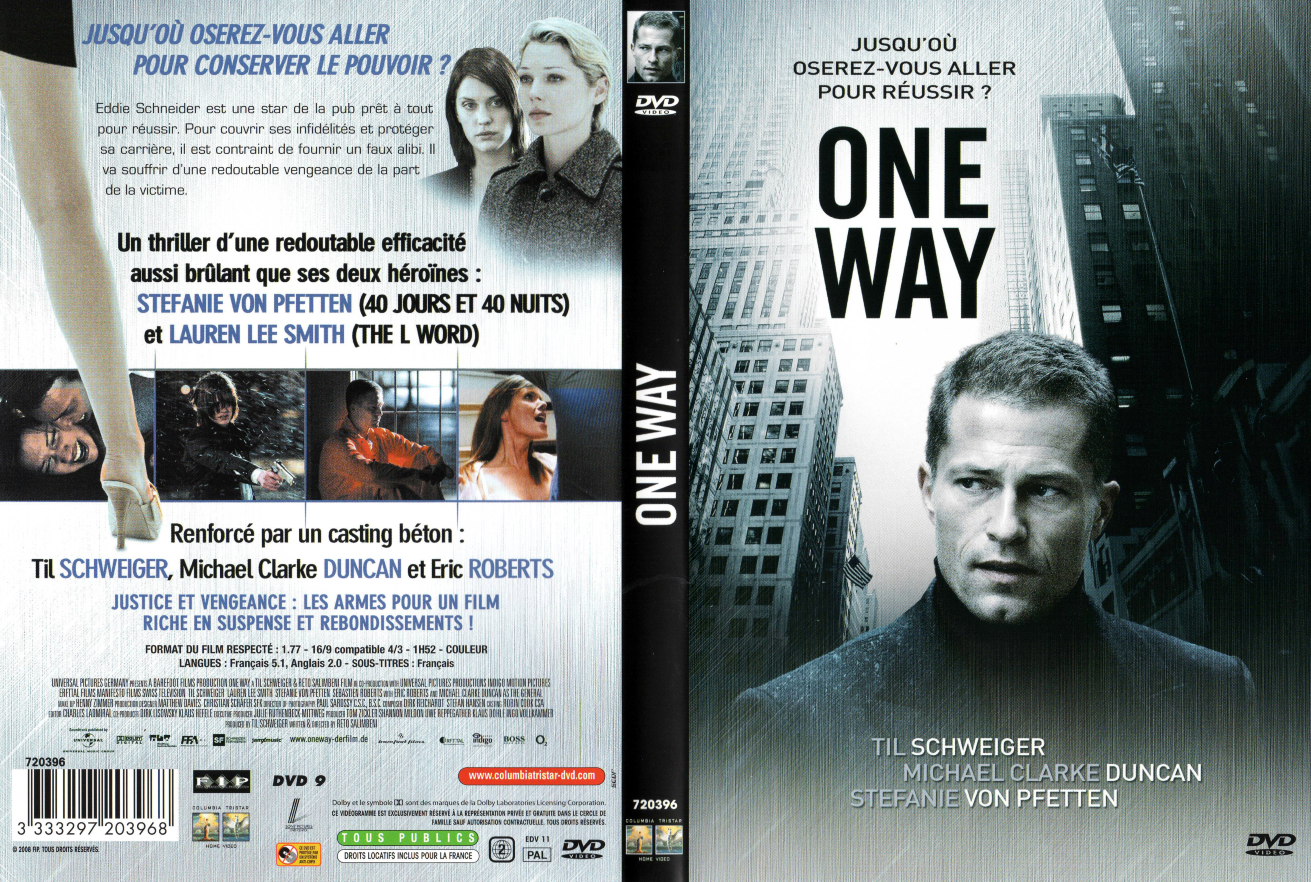 Jaquette DVD One way