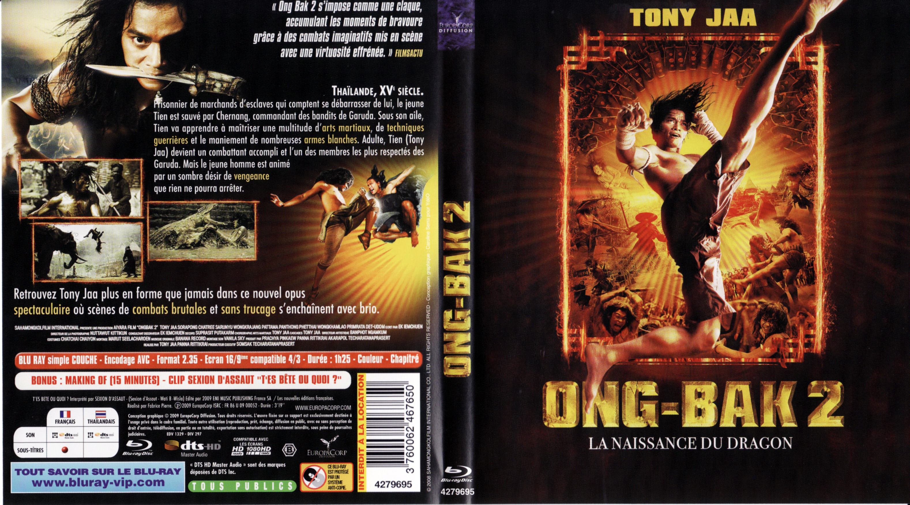 Jaquette DVD Ong-bak 2 (BLU-RAY)