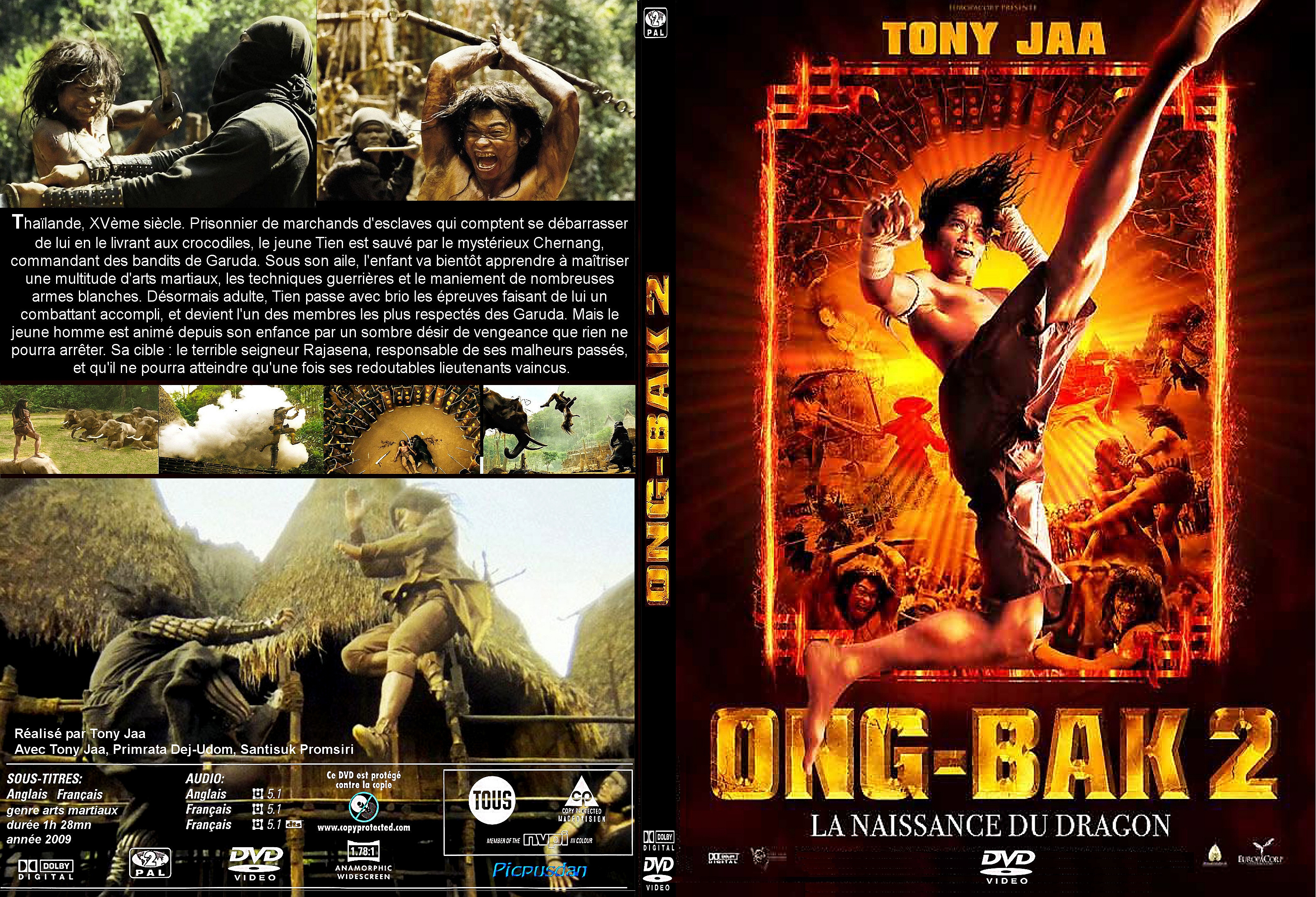 Jaquette DVD Ong-bak 2 custom - SLIM