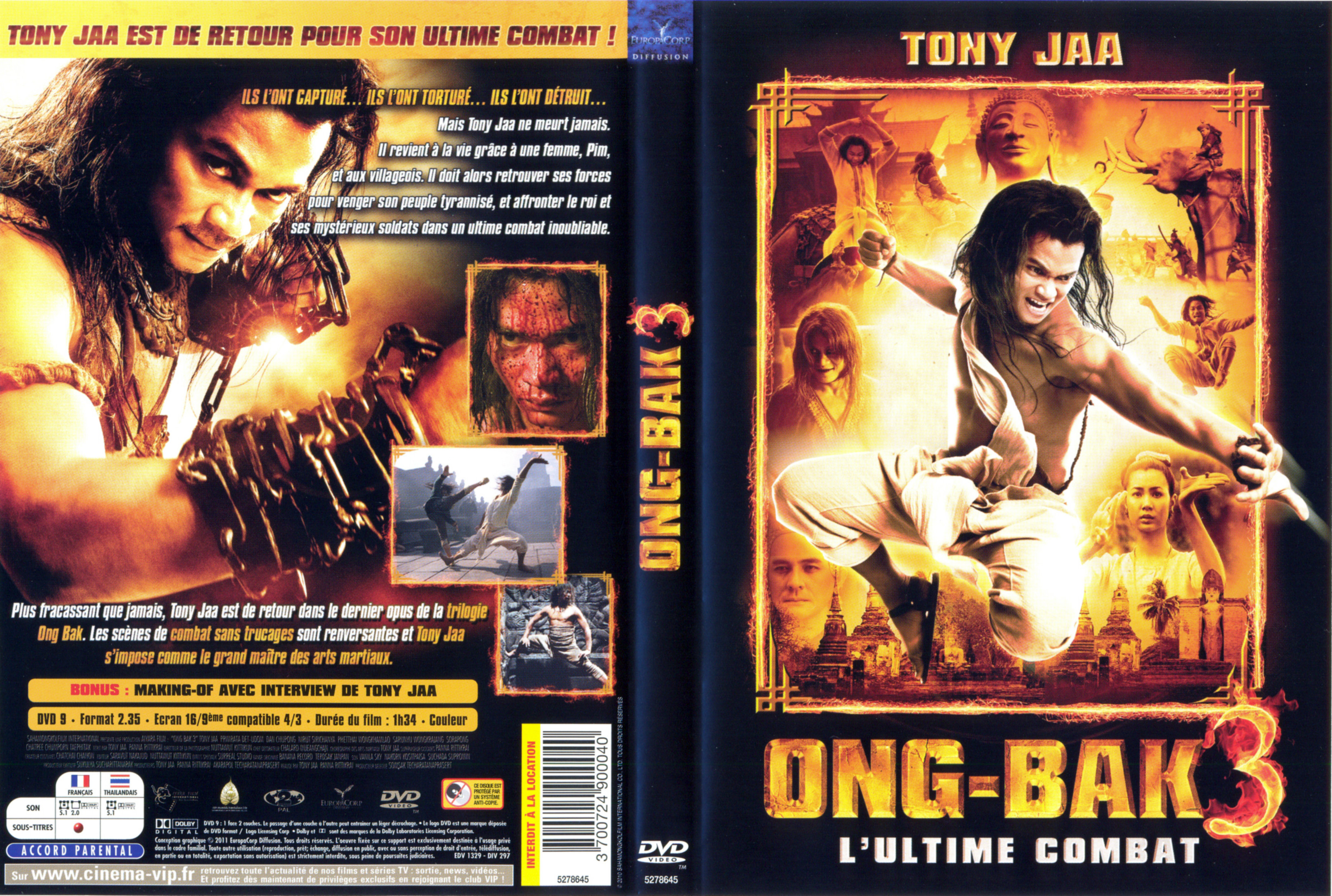 Jaquette DVD Ong-bak 3