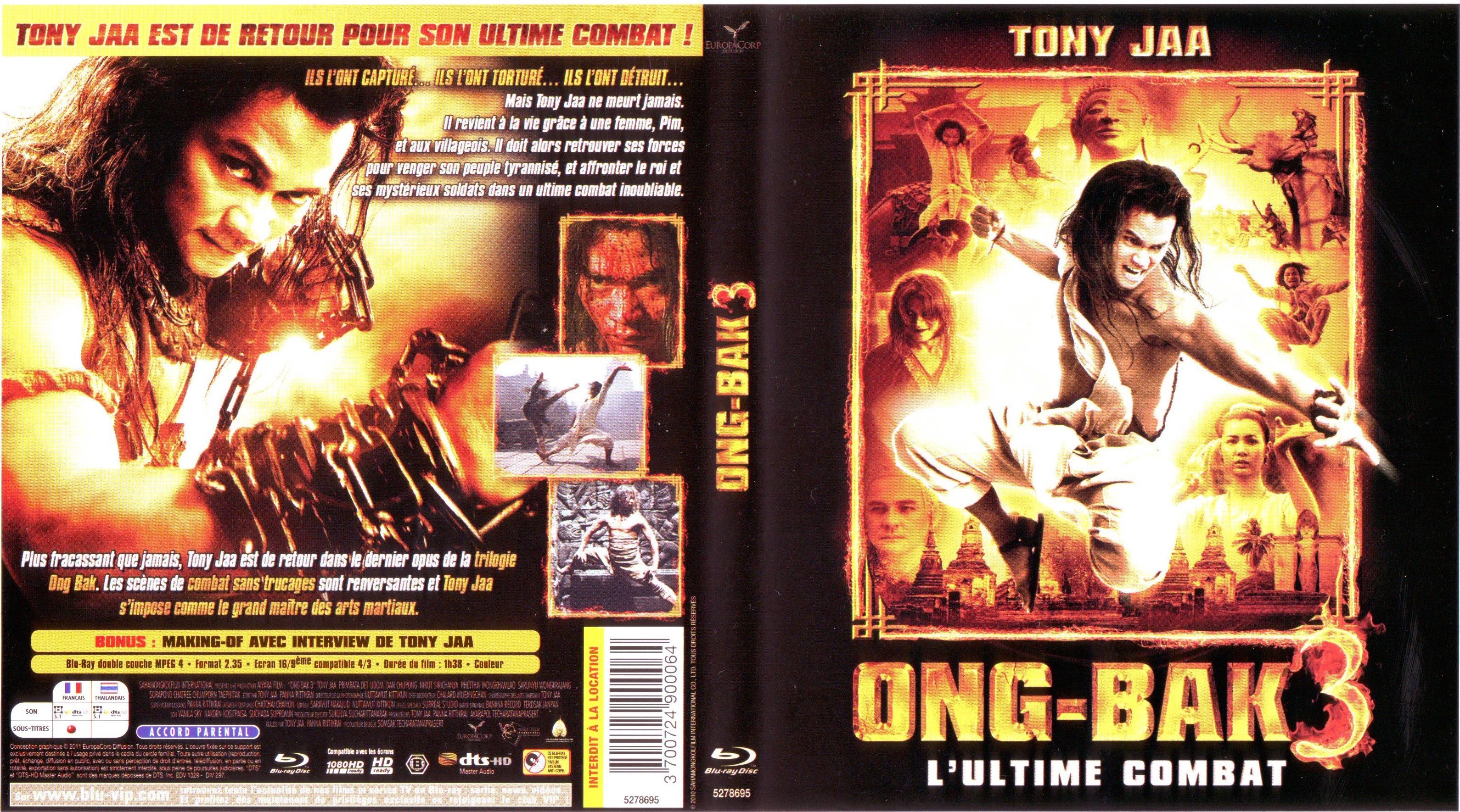 Jaquette DVD Ong-bak 3 (BLU-RAY)