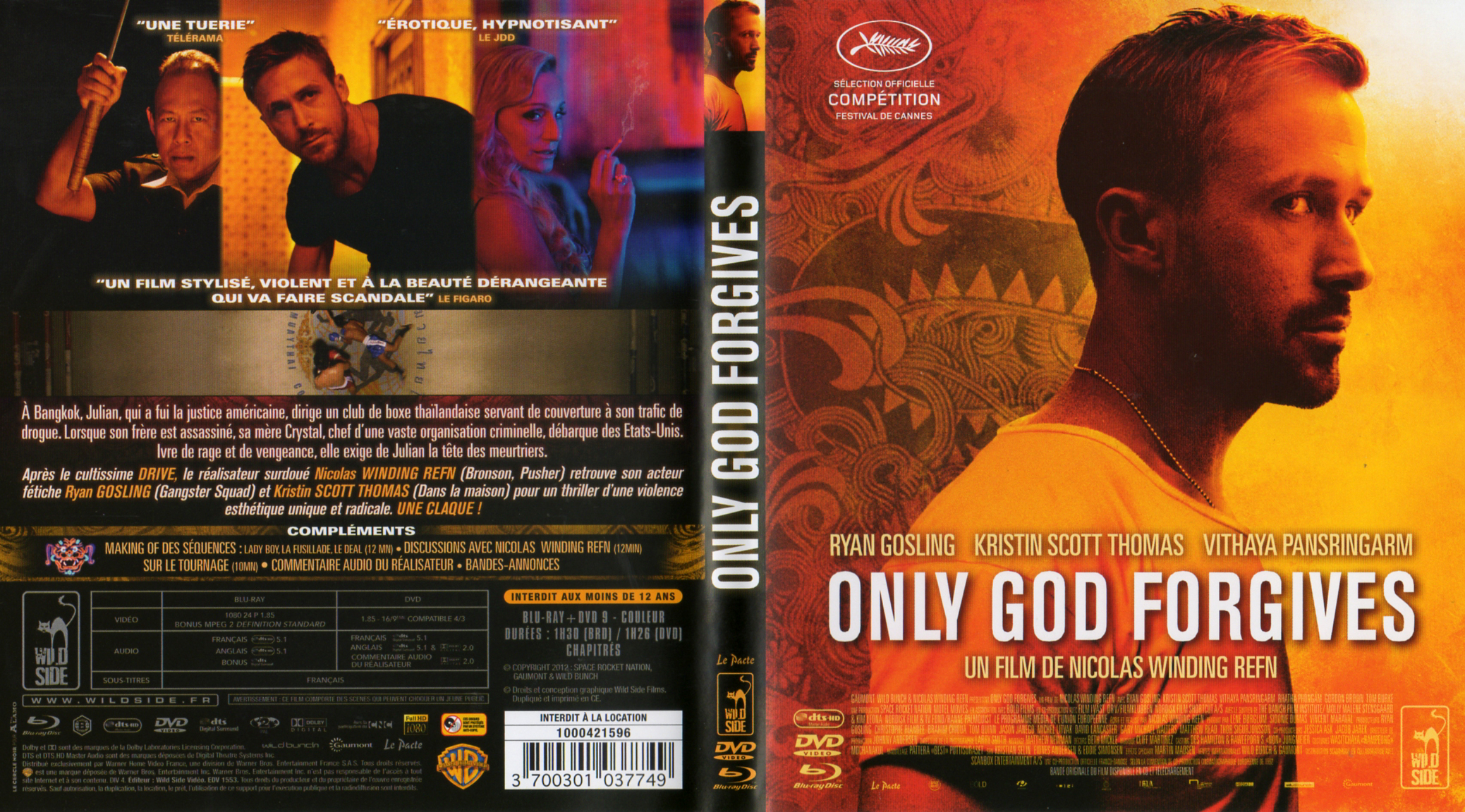 Jaquette DVD Only God Forgives (BLU-RAY)