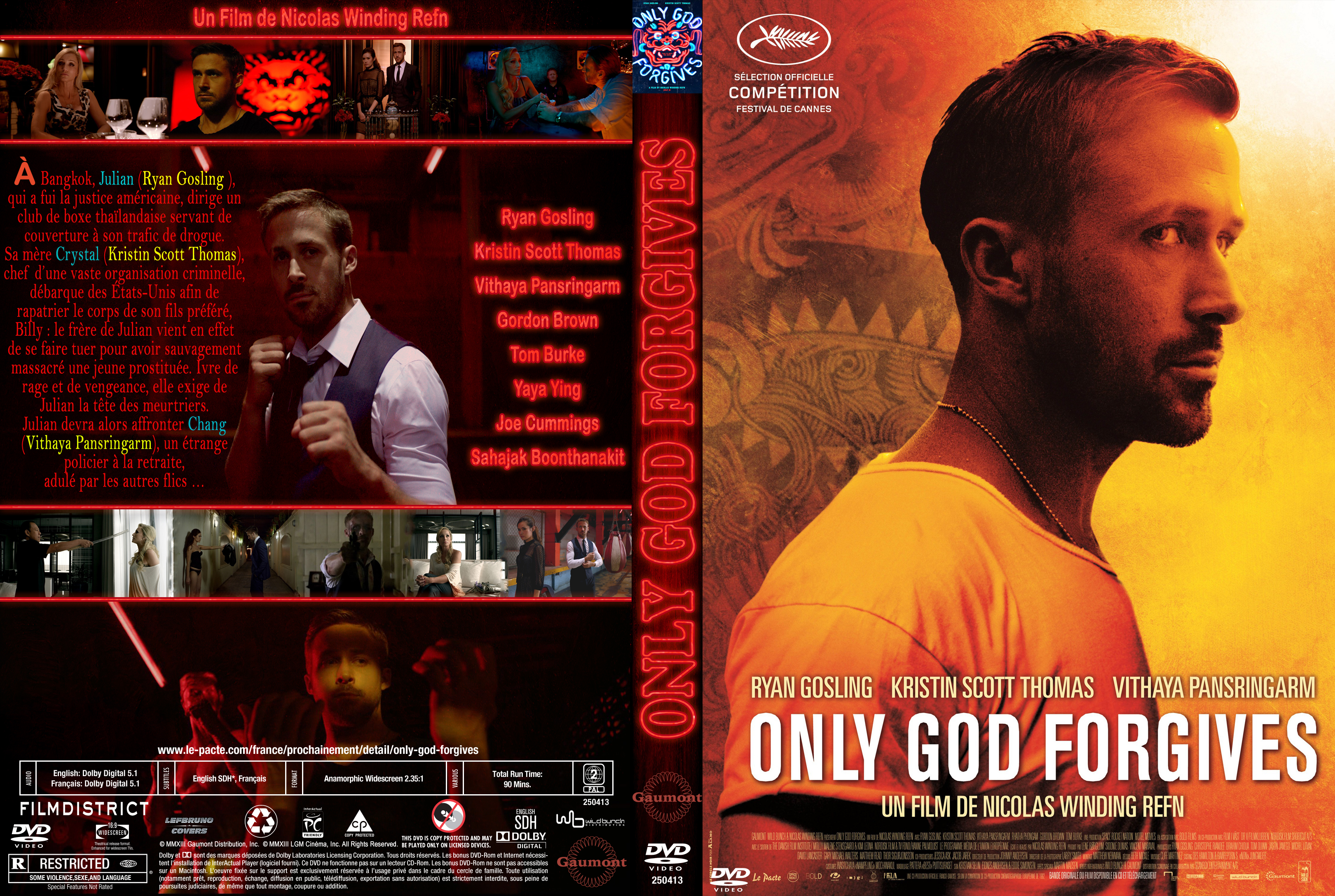 Jaquette DVD Only God Forgives custom