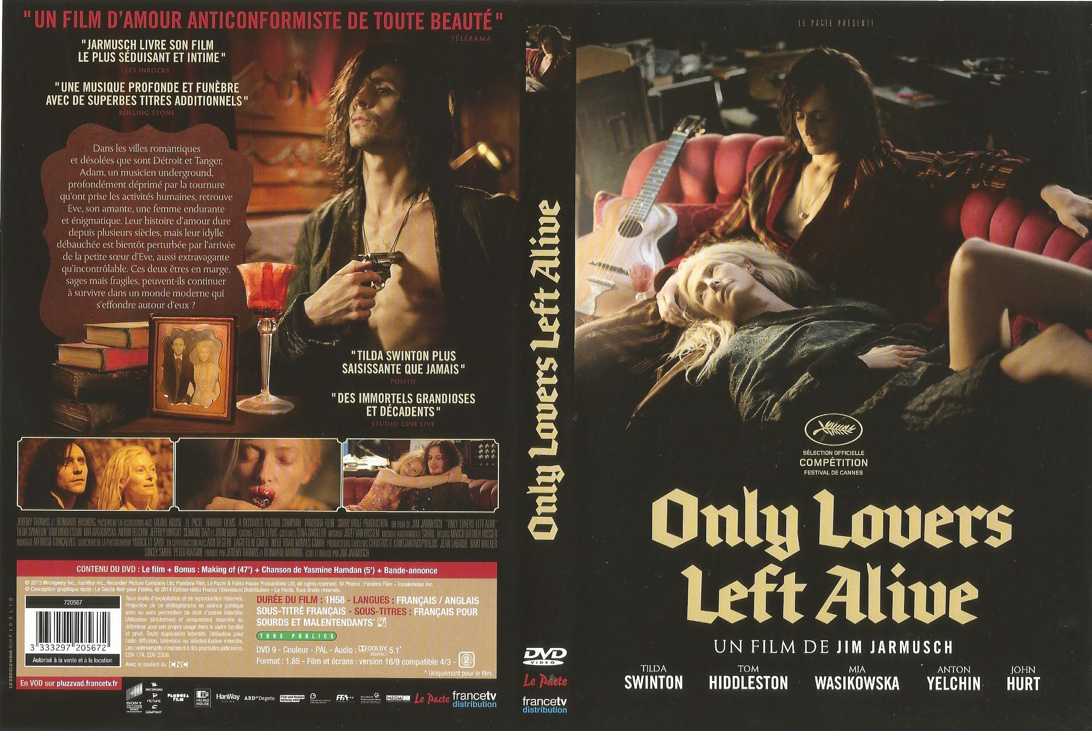 Jaquette DVD Only lovers left alive