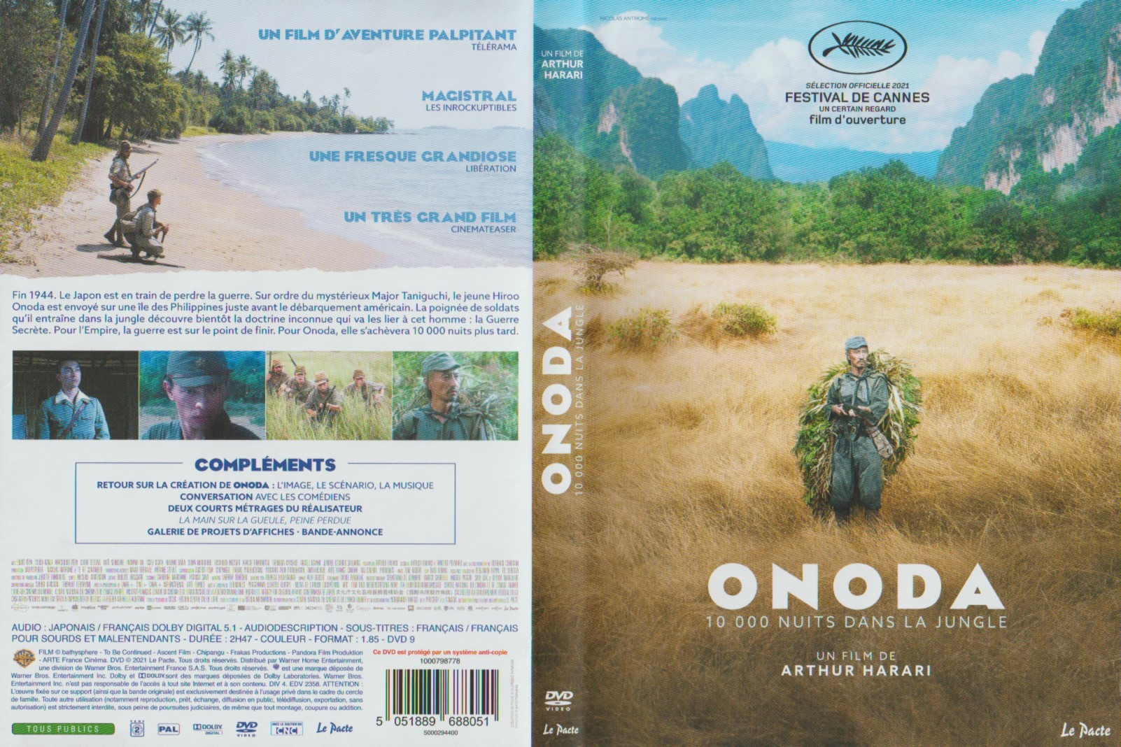 Jaquette DVD Onoda 10 000 nuits dans la jungle