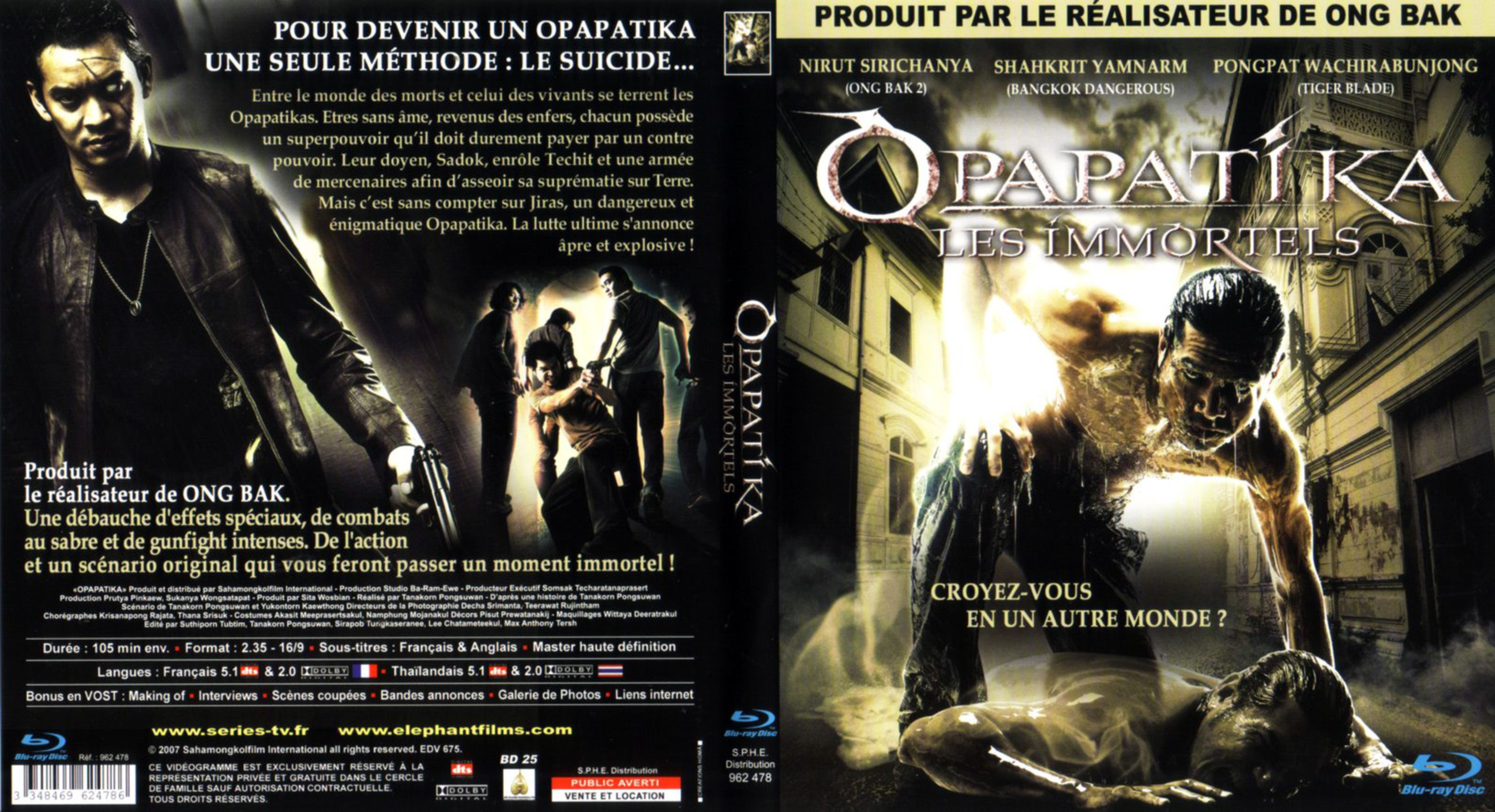 Jaquette DVD Opapatika les immortels (BLU-RAY)