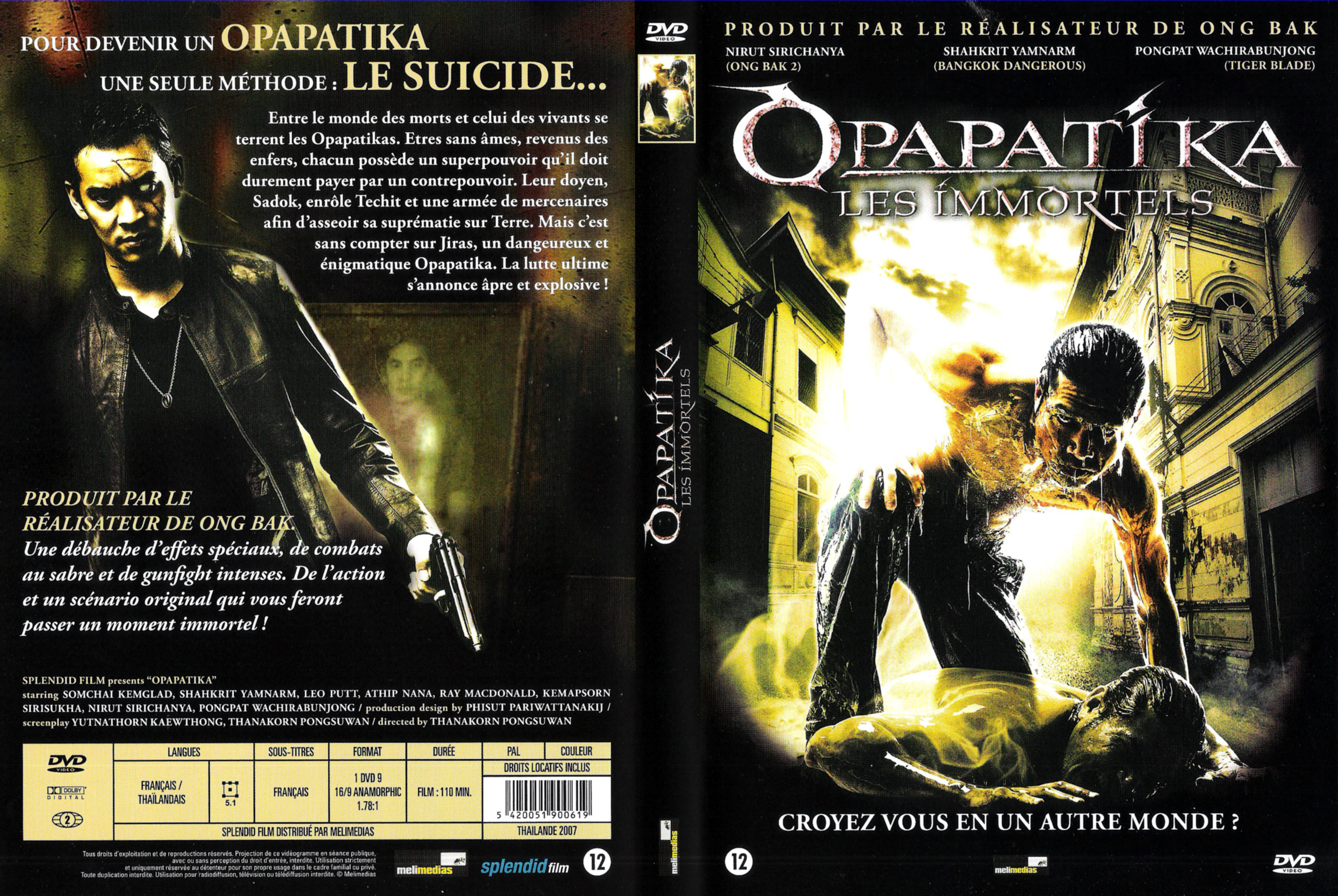 Jaquette DVD Opapatika les immortels v2