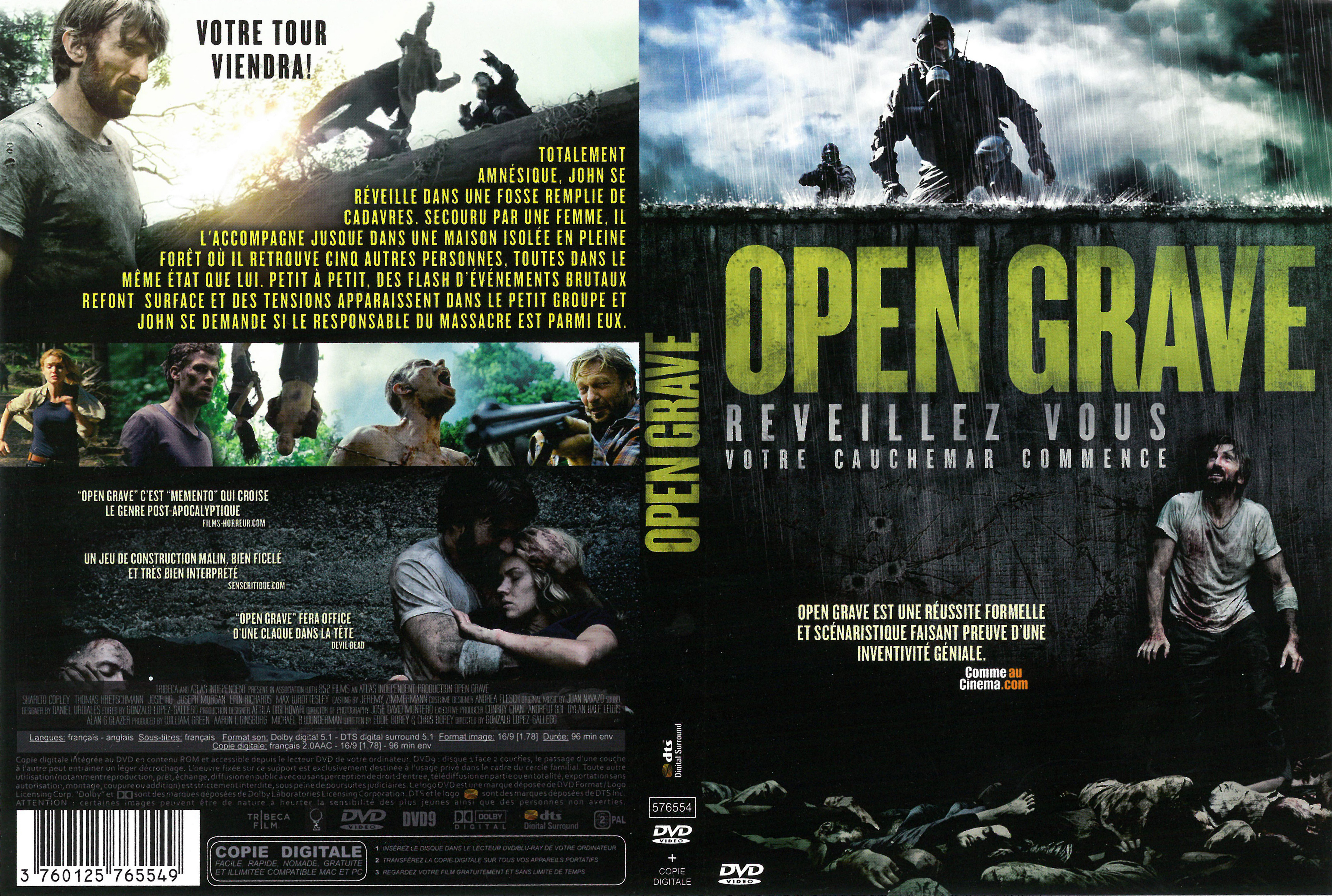 Jaquette DVD Open grave